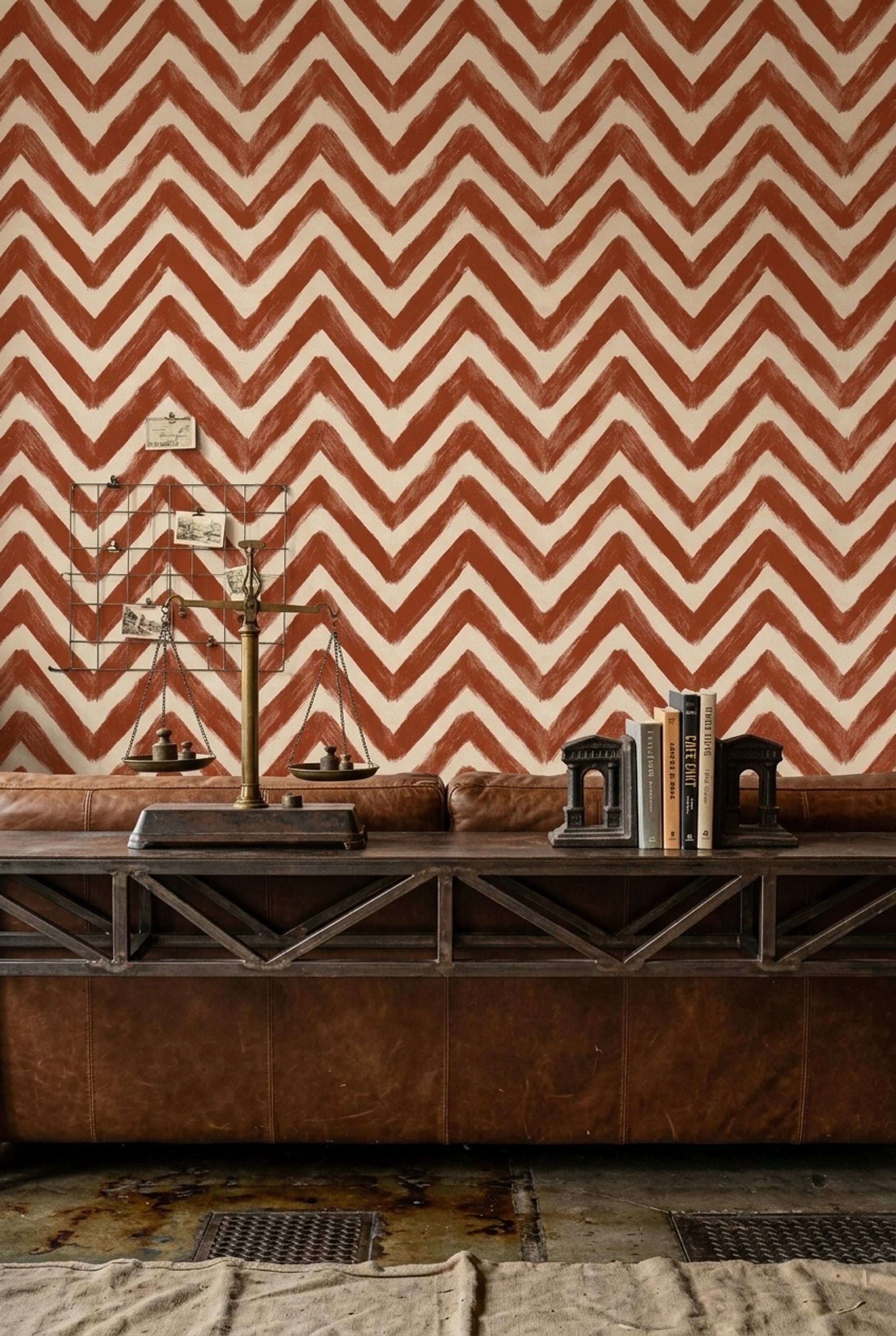 Chevron Wallpaper Zigzag Geometric Removable Wall Decor