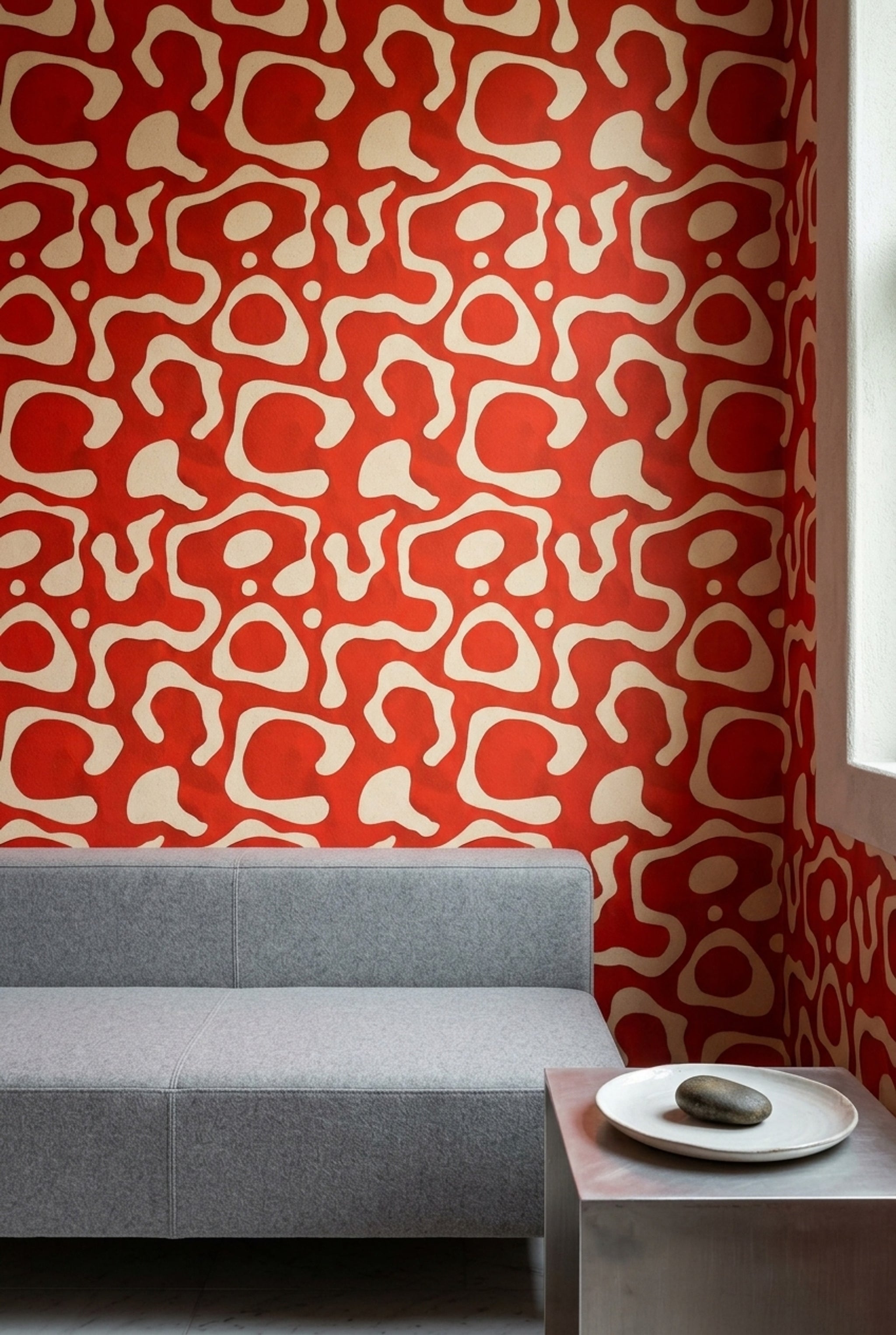 Mid Century Modern Wallpaper Retro Modern Decorative Mural