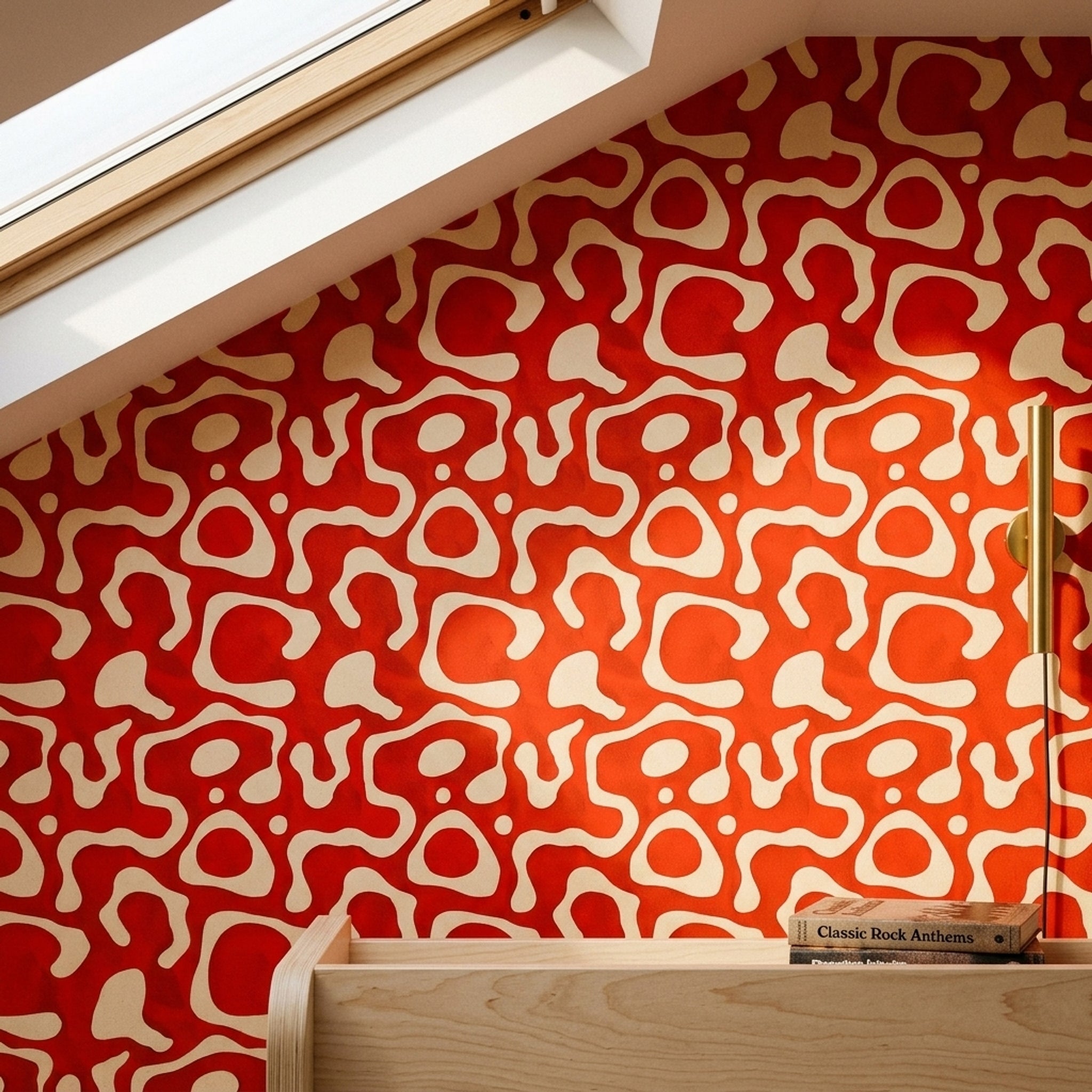 Mid Century Modern Wallpaper Retro Modern Decorative Mural