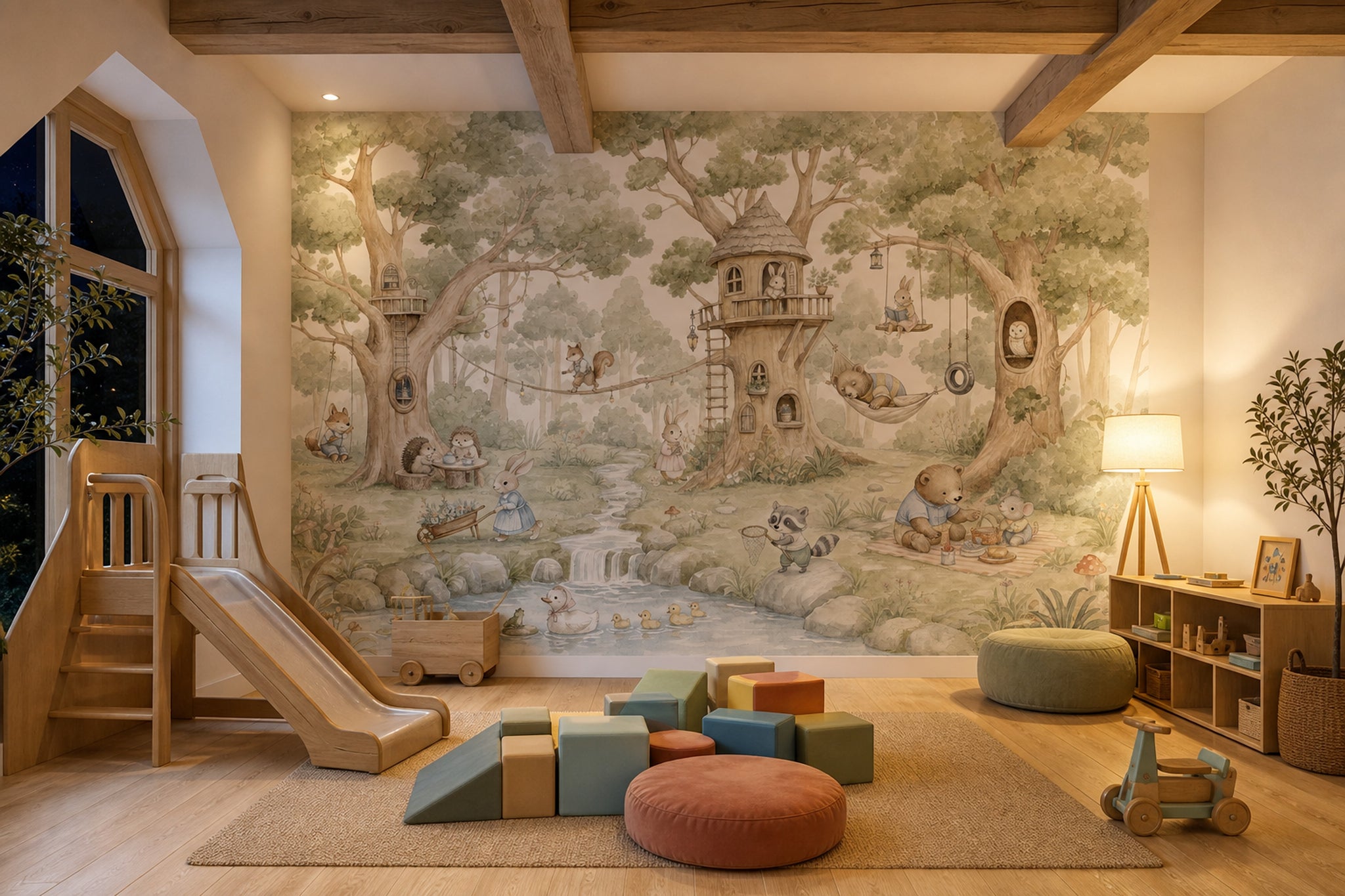 Treehouse Wallpaper Woodland Storybook Wall Mural