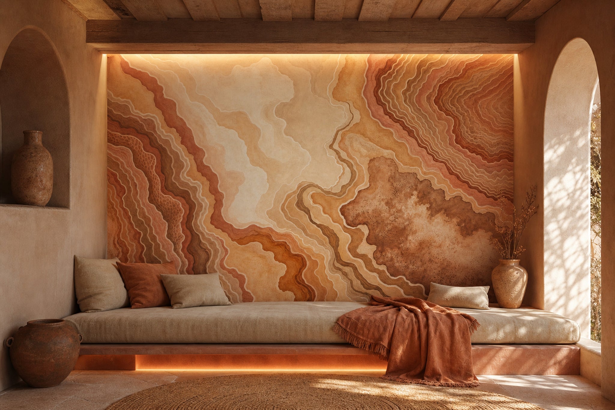 Watercolor Texture Wallpaper Ink Wash Agate Wall Mural