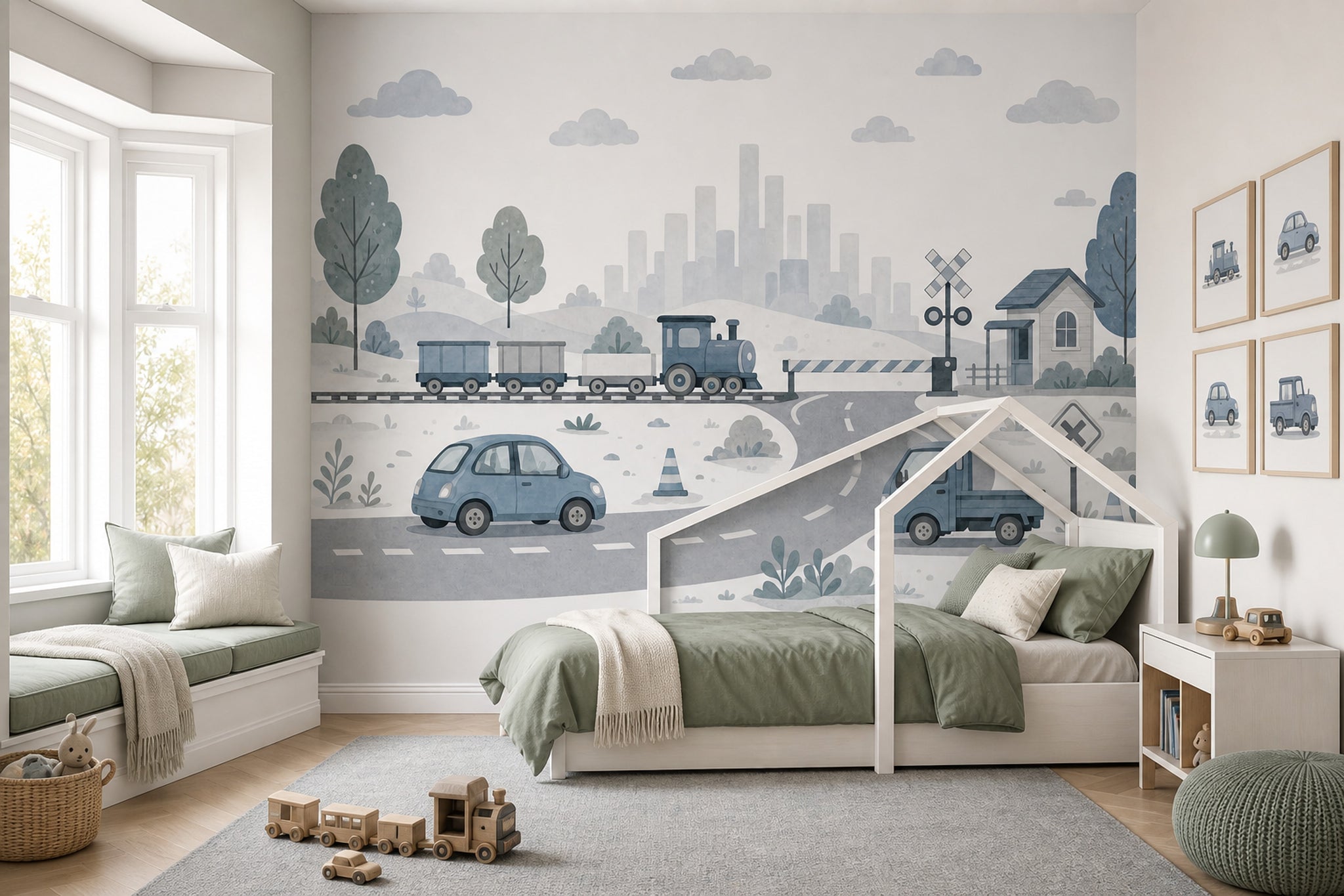 White Background Wallpaper Neutral Minimal Wall Mural
