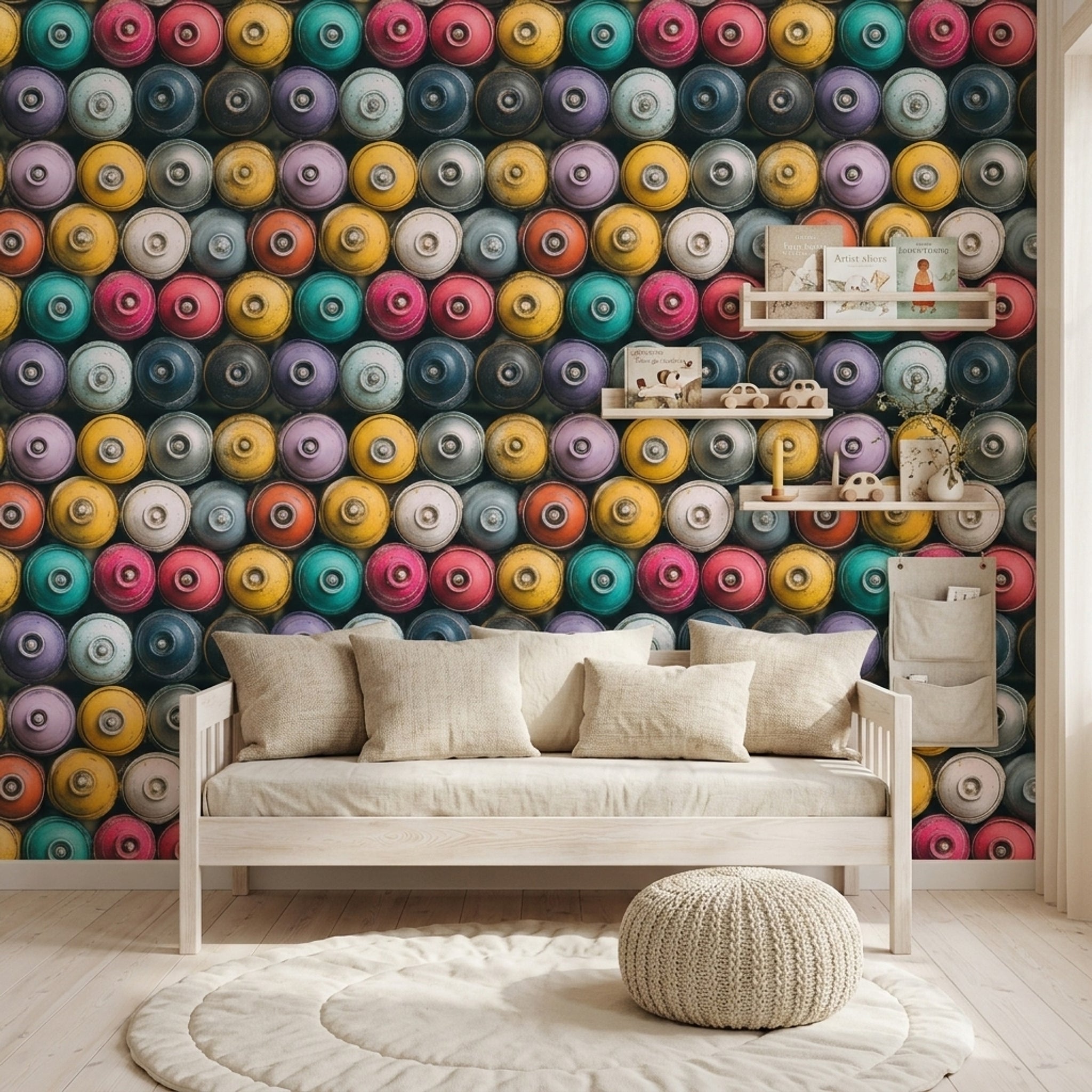 Grunge Texture Wallpaper Abstract Pattern Removable Wall Decor