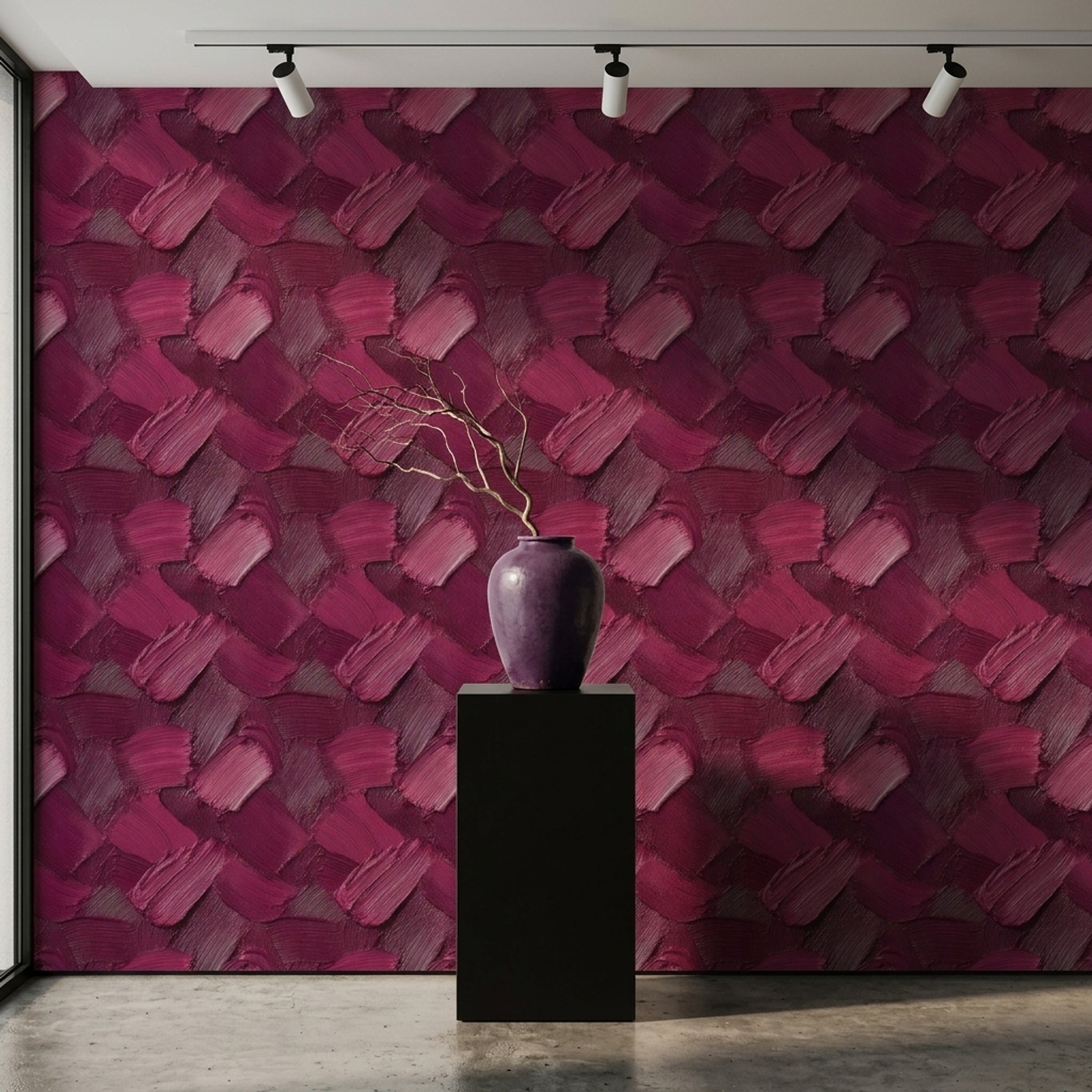 Impasto Wallpaper Thick Paint Texture Removable Palette Knife Strokes Wall Double Roll