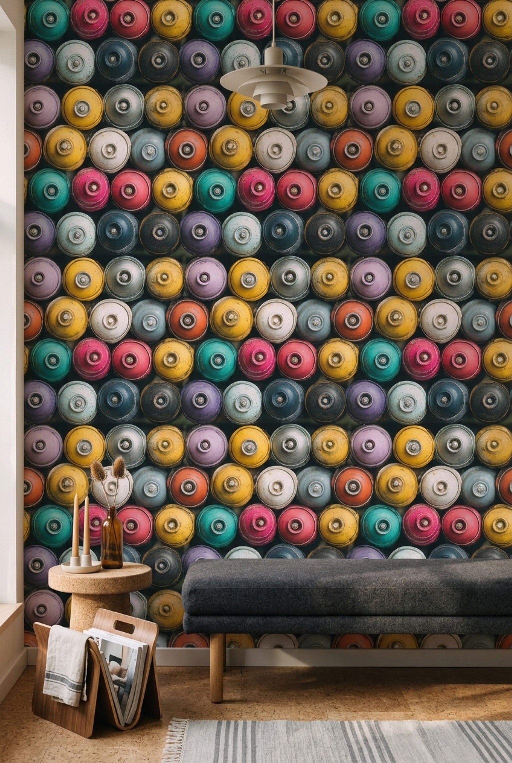 Grunge Texture Wallpaper Abstract Pattern Removable Wall Decor