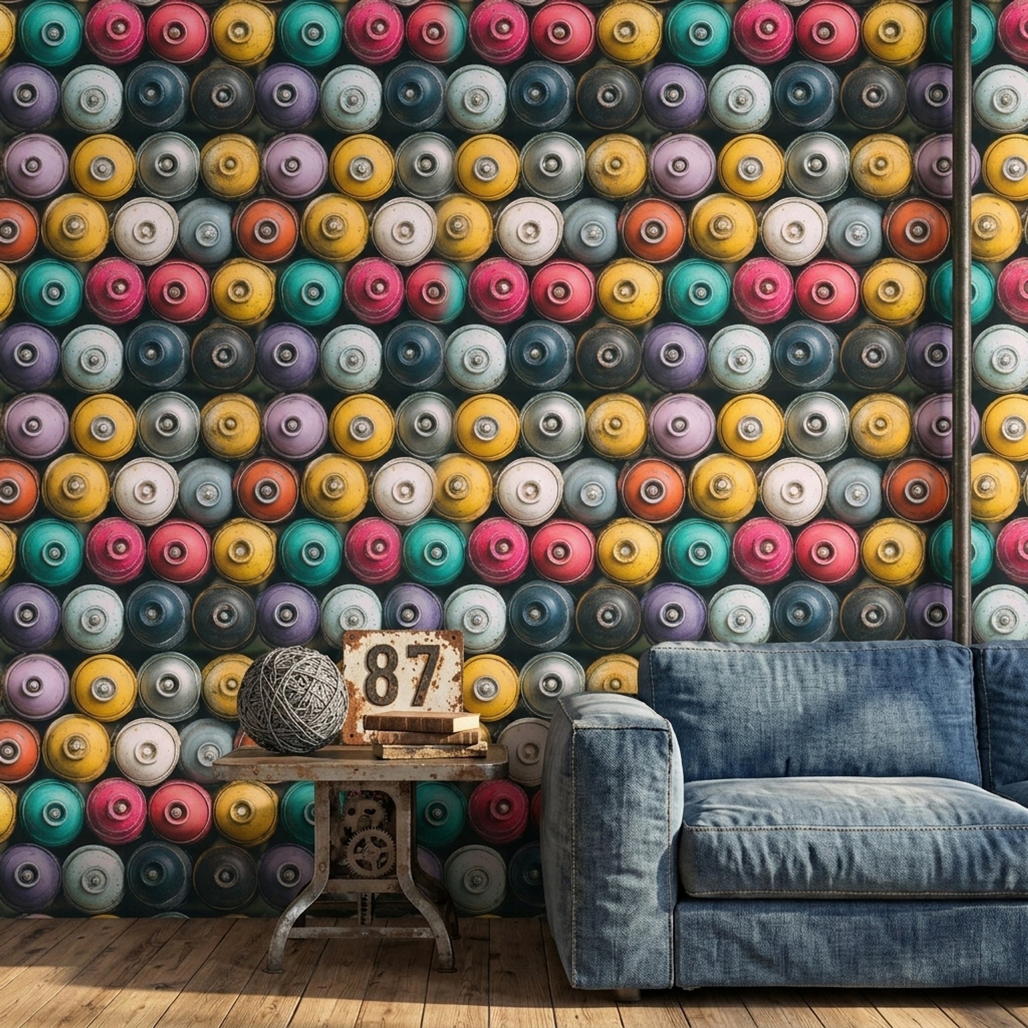 Grunge Texture Wallpaper Abstract Pattern Removable Wall Decor