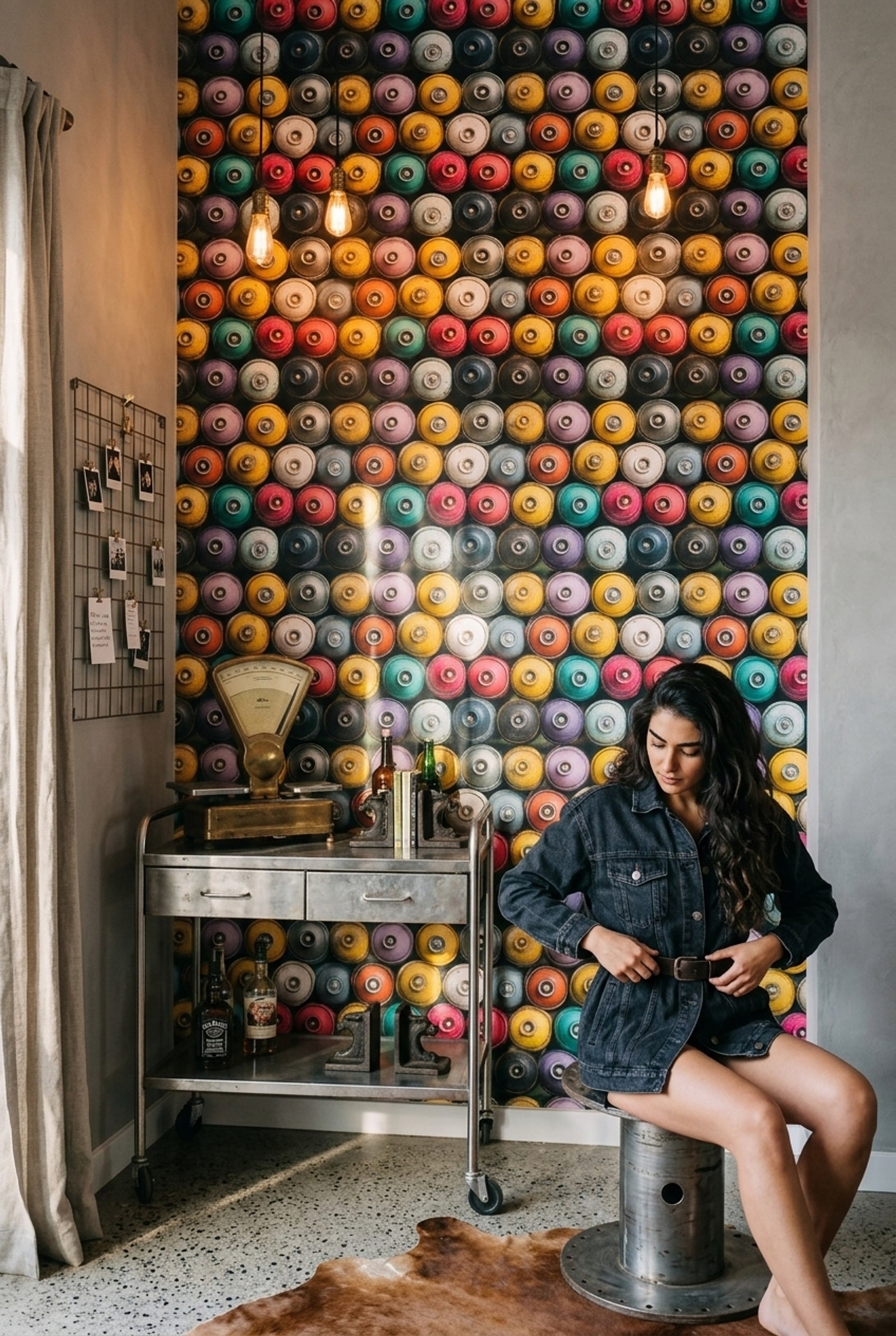 Grunge Texture Wallpaper Abstract Pattern Removable Wall Decor