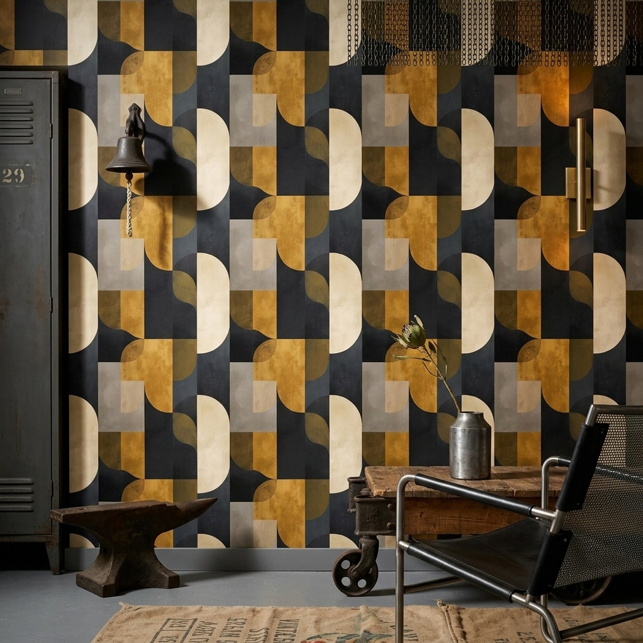 Mid Century Modern Wallpaper Retro Modern Decorative Mural