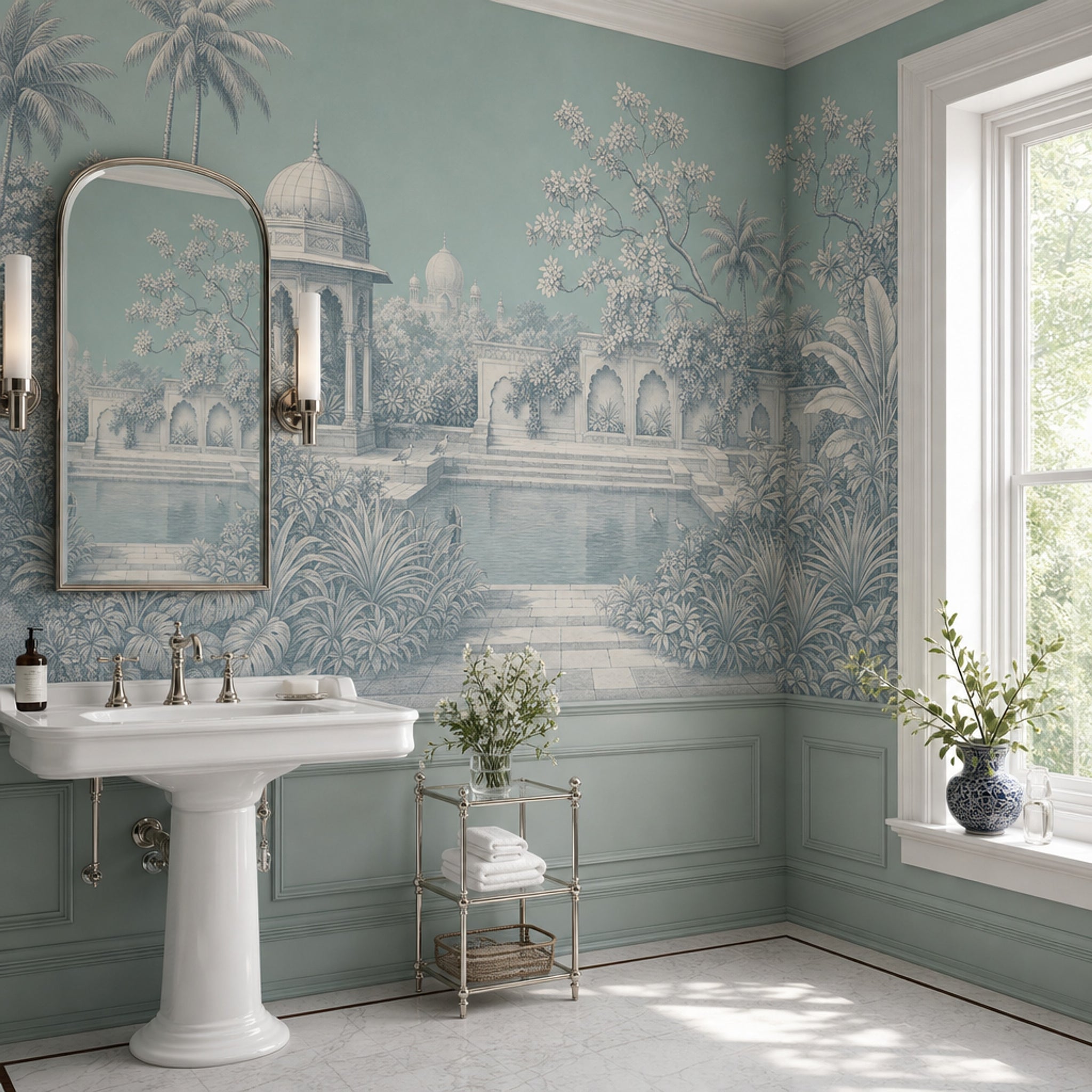 Walls Wallpaper Garden Walls Removable Architecture Wall Decor