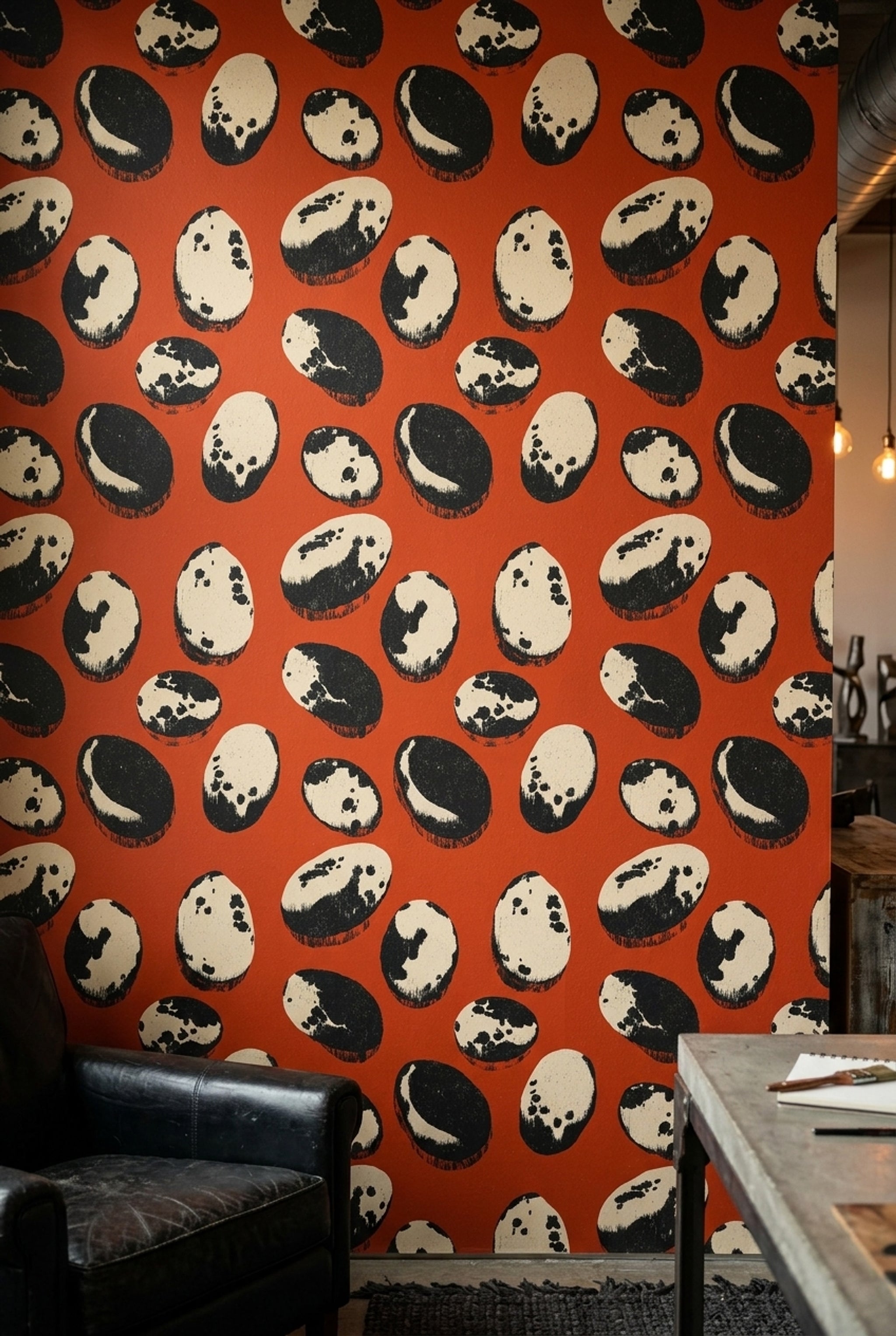 Mid Century Modern Wallpaper Retro Removable Geometric Wall Double Roll