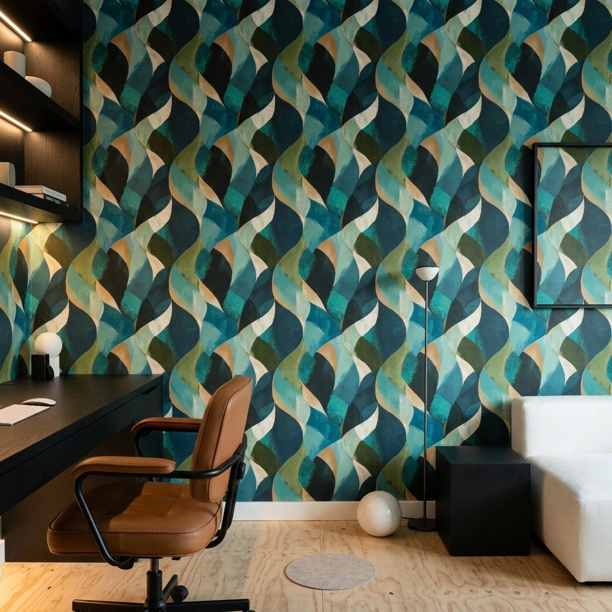 Mid Century Modern Wallpaper Modern Removable Contemporary Wall Double Roll