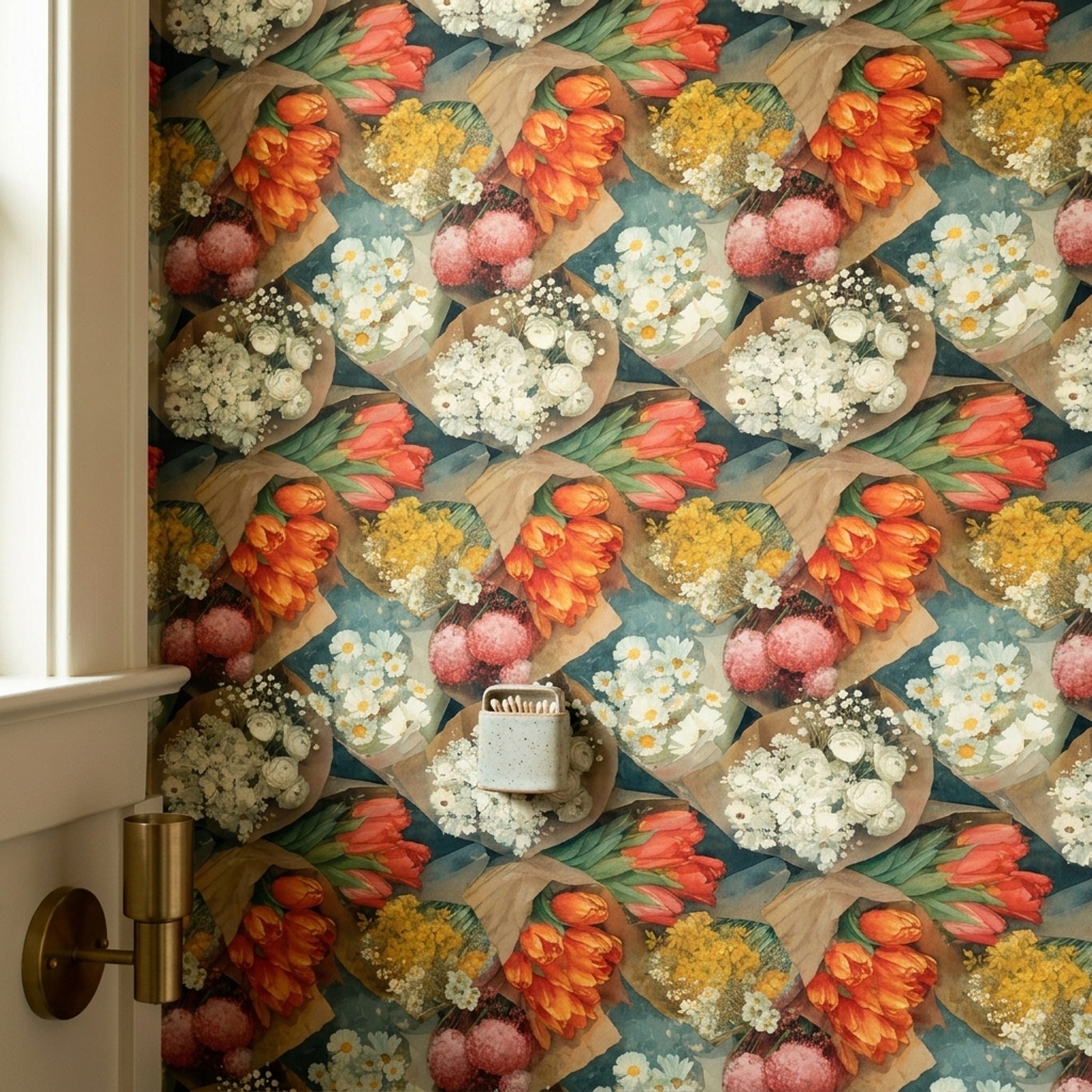 Muted Green Wallpaper Soft Botanical Removable Watercolor Wall Double Roll