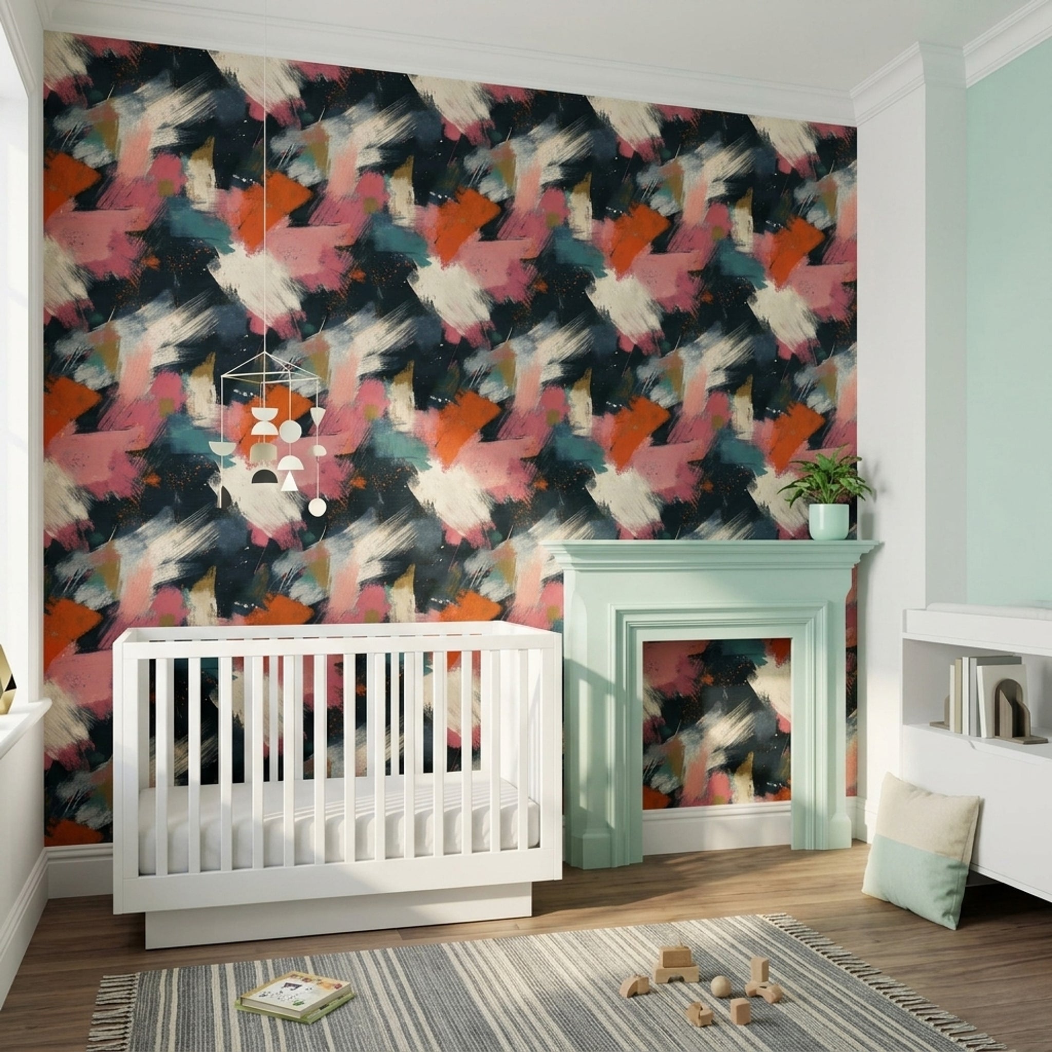 Abstract Wallpaper Dark Black Background Decorative Mural