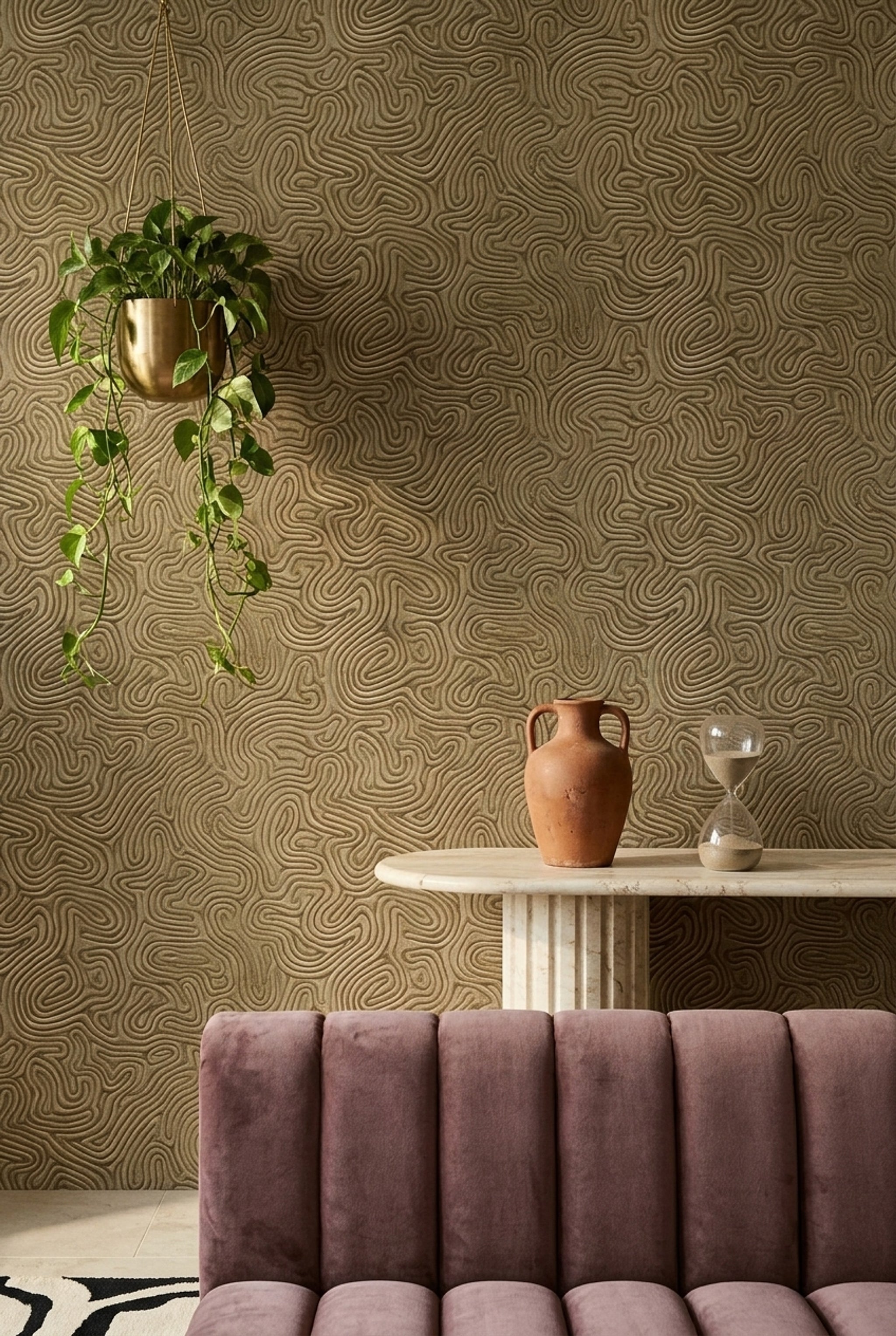 Topographic Map Wallpaper Contour Lines Terrain Removable Wall Decor