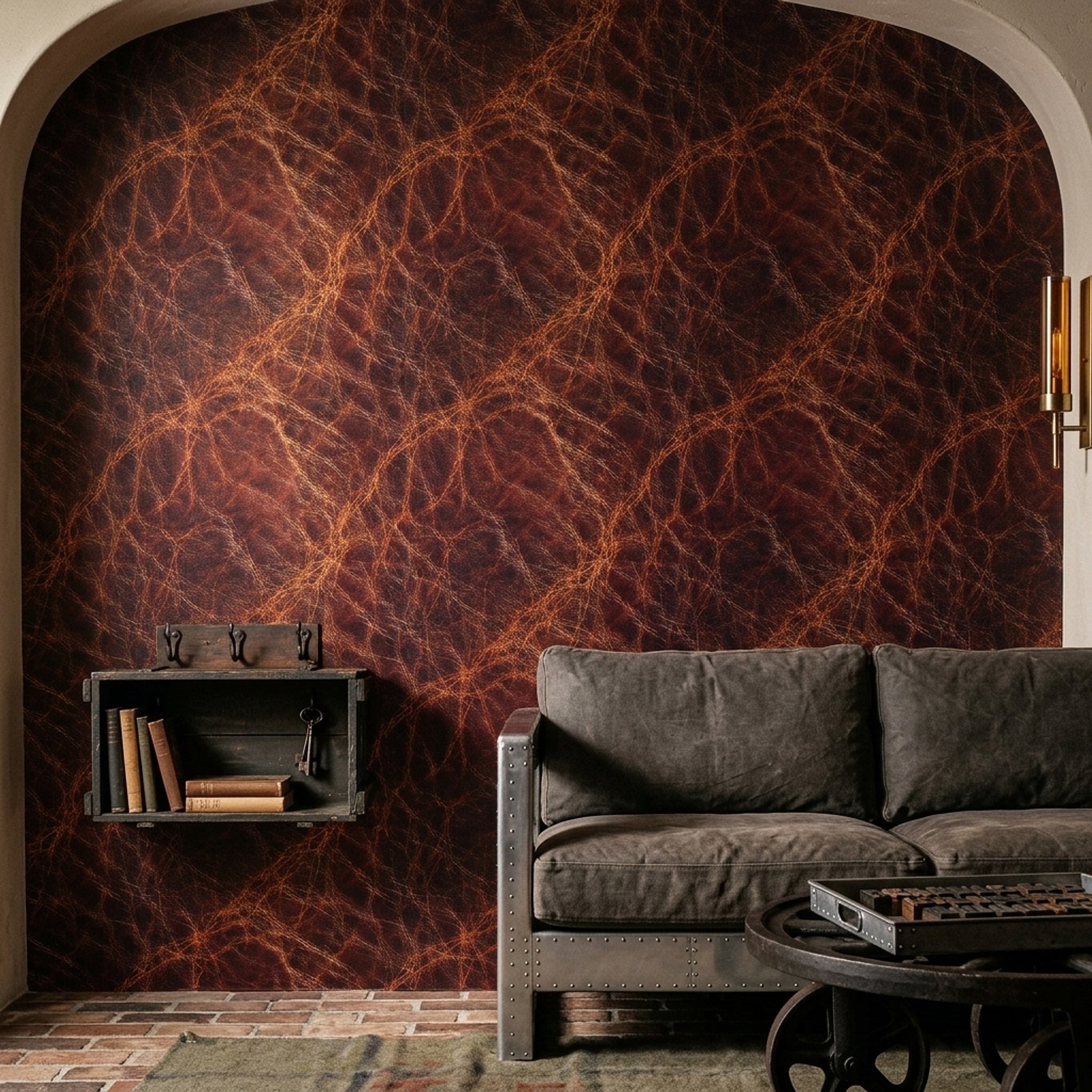 Black Background Wallpaper Marble Veining Gold Veins Removable Wall Decor