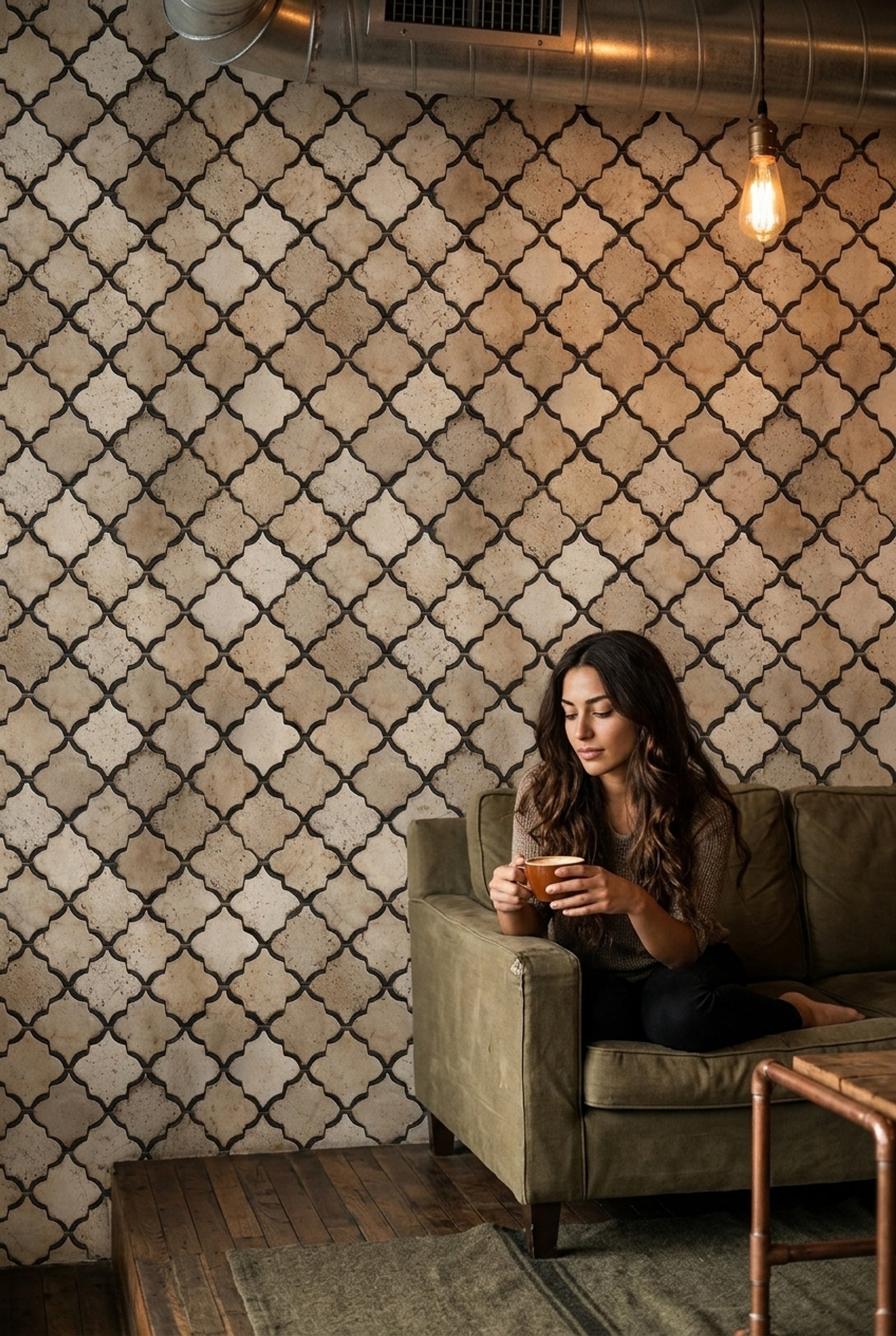 Quatrefoil Wallpaper Moroccan Geometric Tile Removable Wall Decor