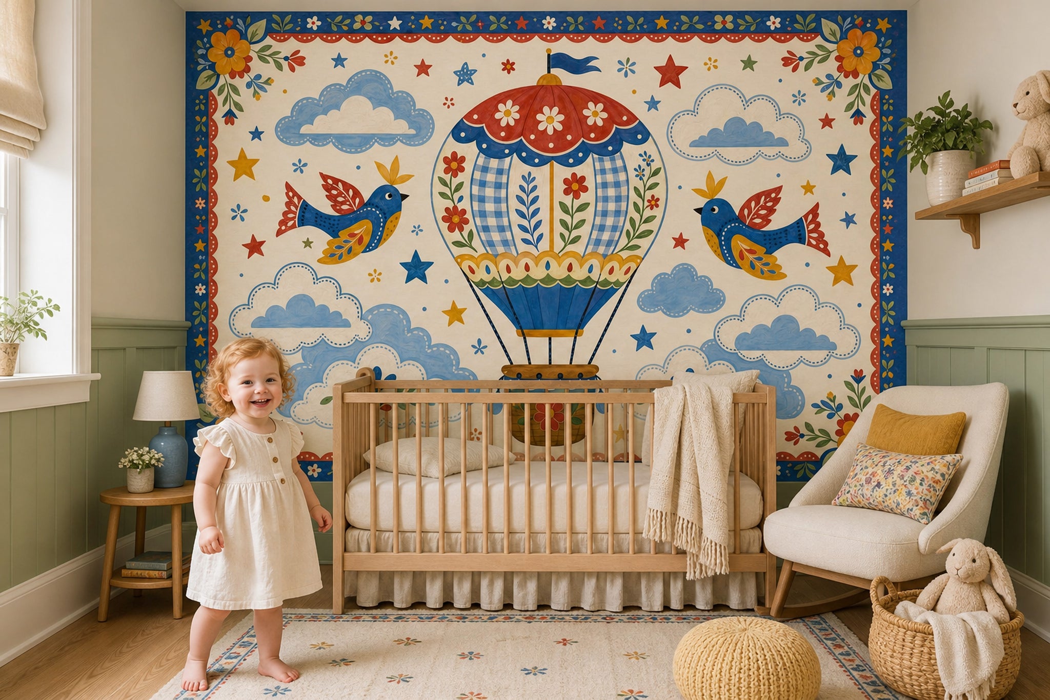 Hot Air Balloon Wallpaper Balloon Ride Removable Sky Wall Decor