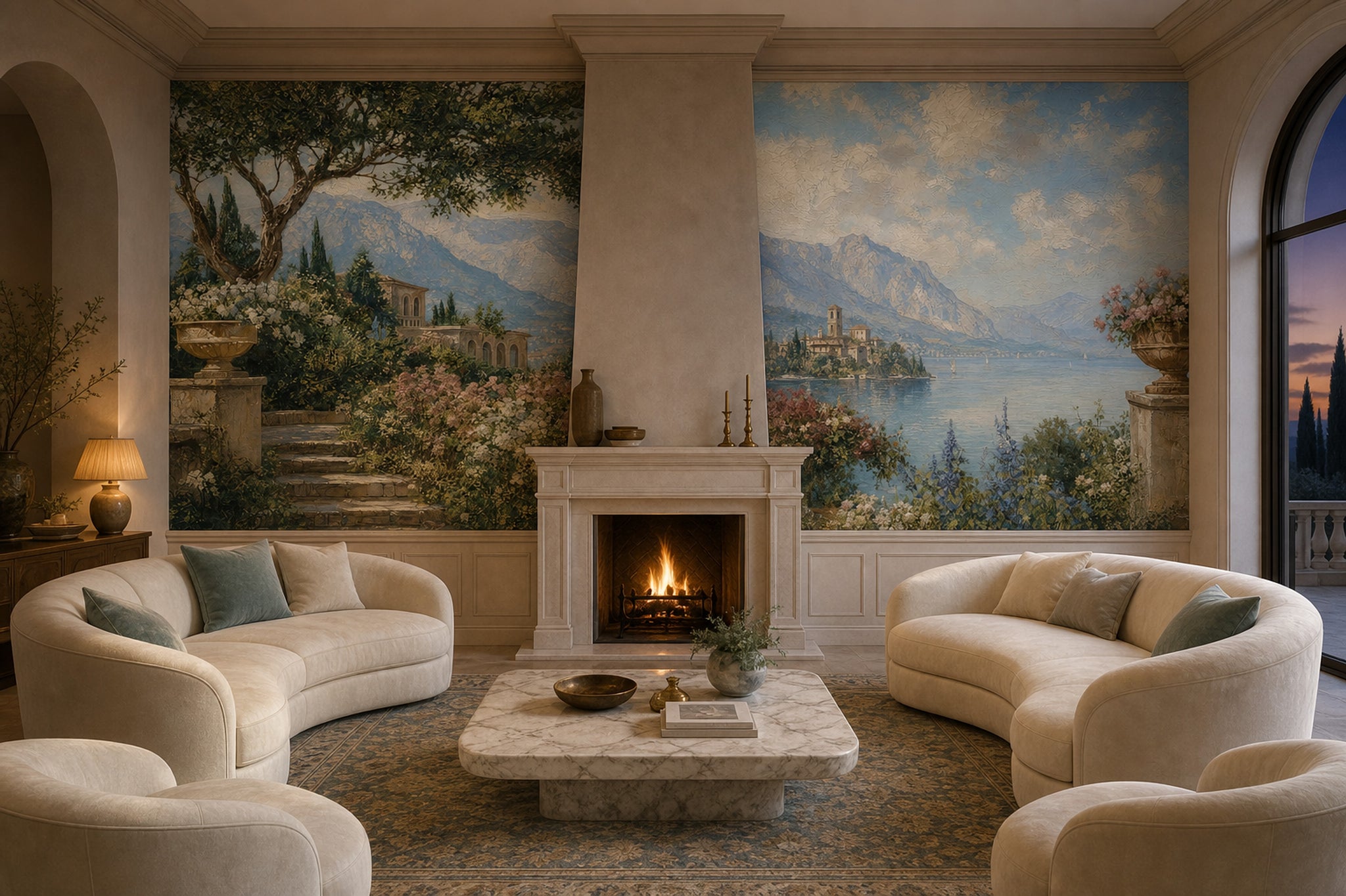 Walls Wallpaper Lake Vintage Wall Mural