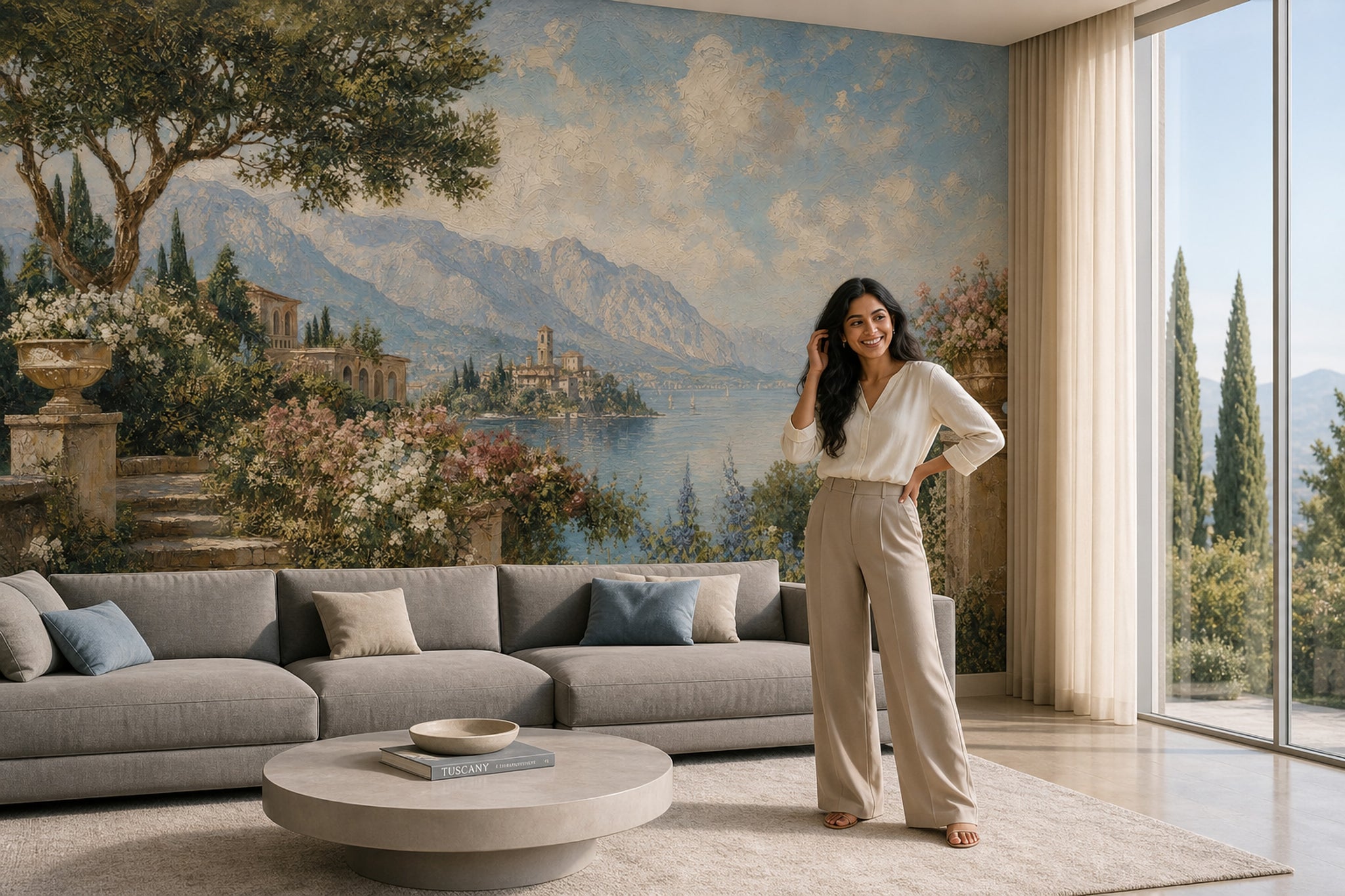 Walls Wallpaper Lake Vintage Wall Mural