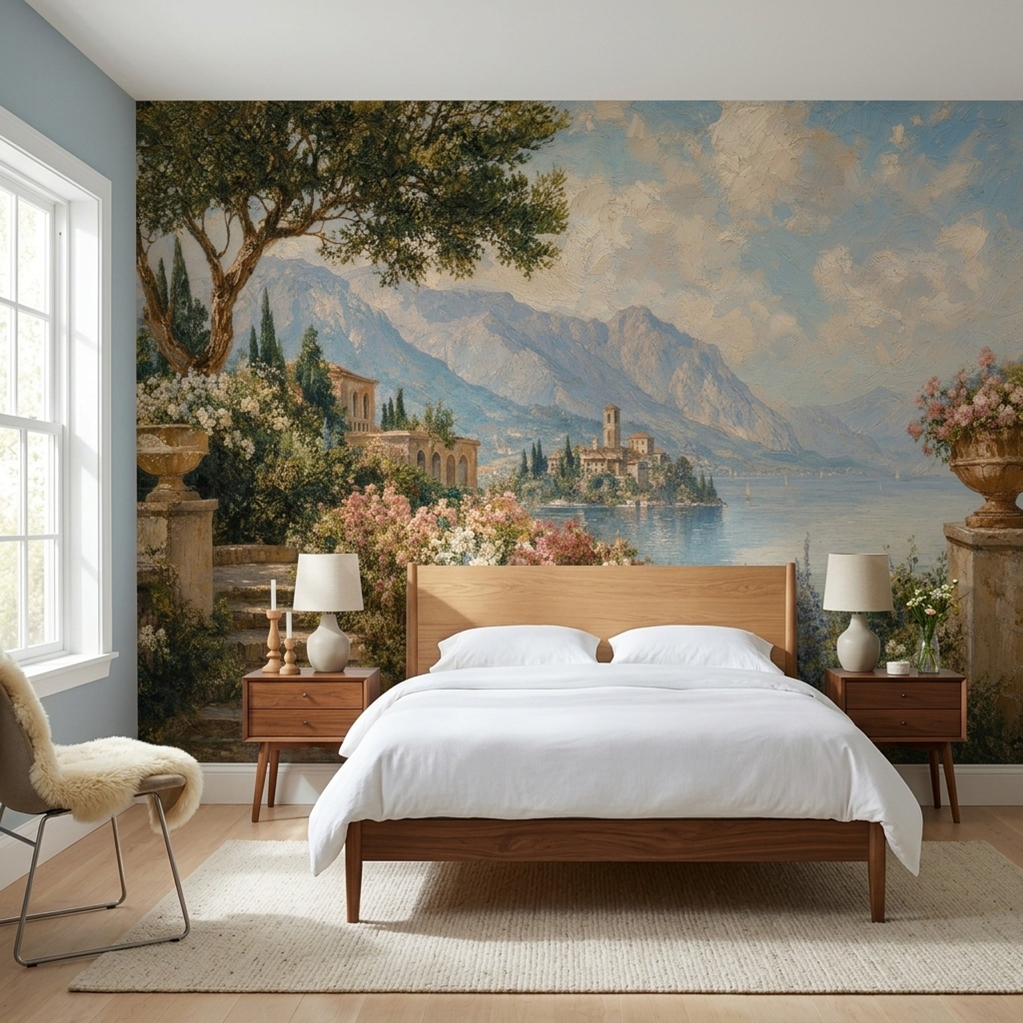 Walls Wallpaper Lake Vintage Wall Mural