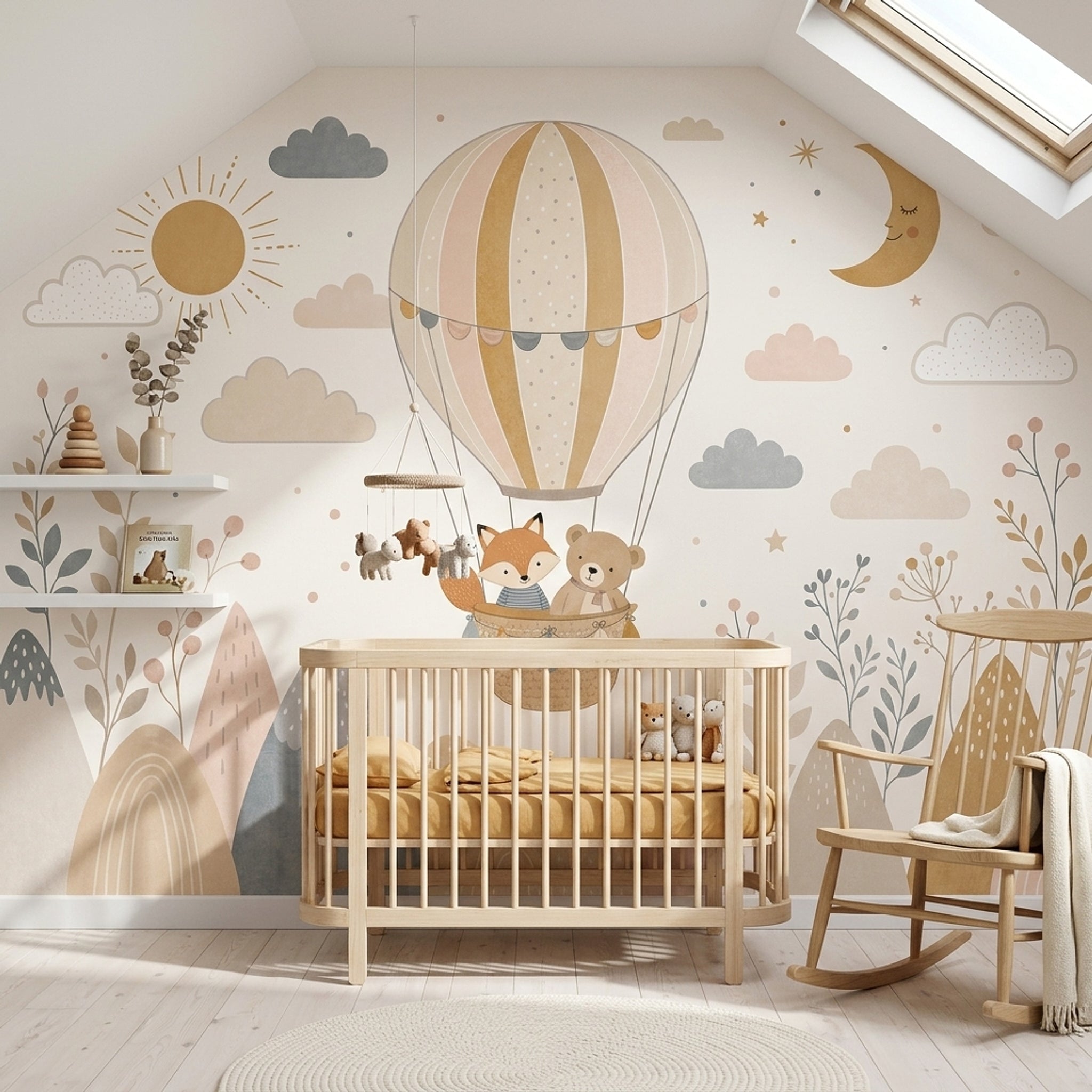 Hot Air Balloon Wallpaper Air Balloon Balloon Removable Wall Decor