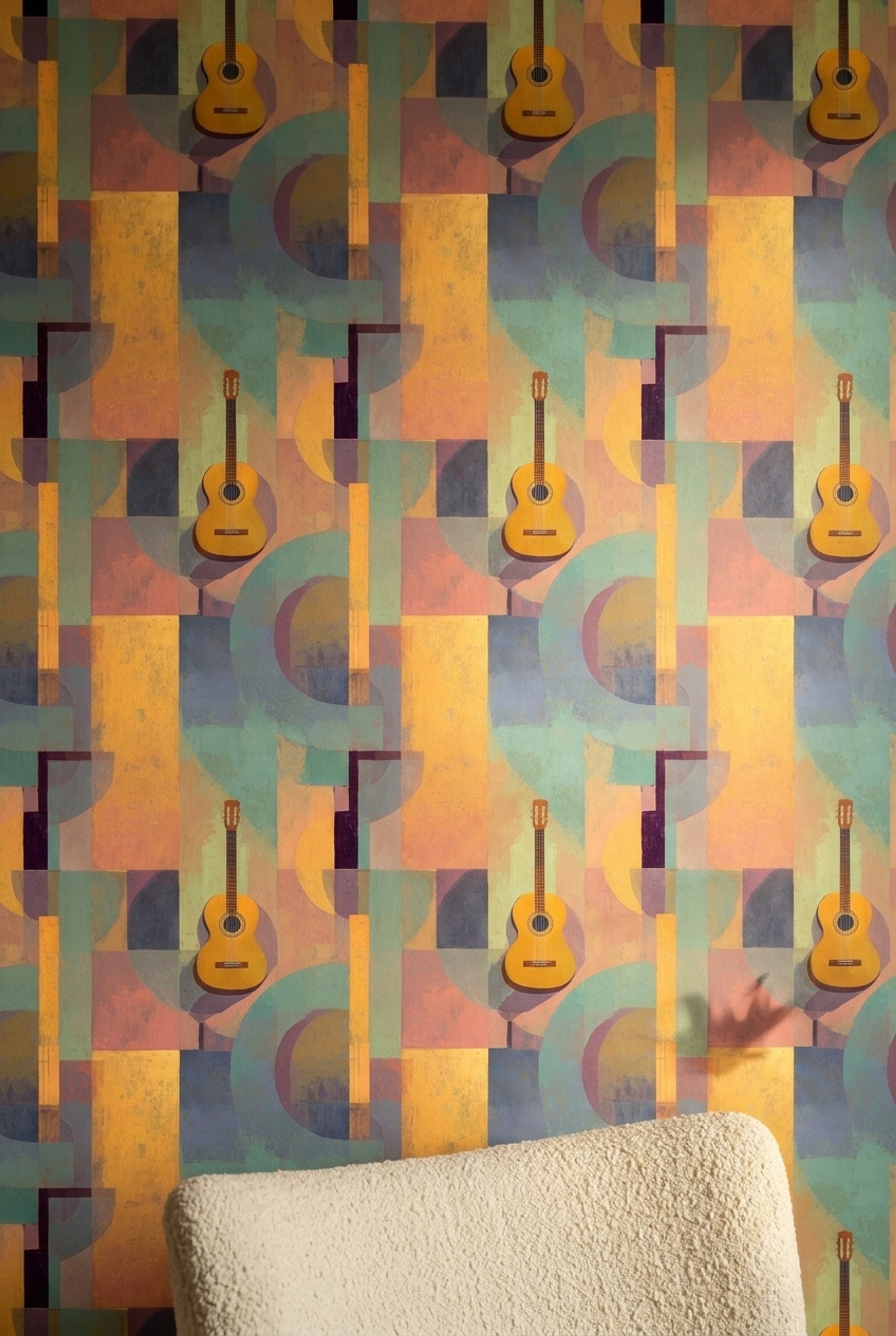 Mid Century Modern Wallpaper Retro Modern Removable Wall Decor