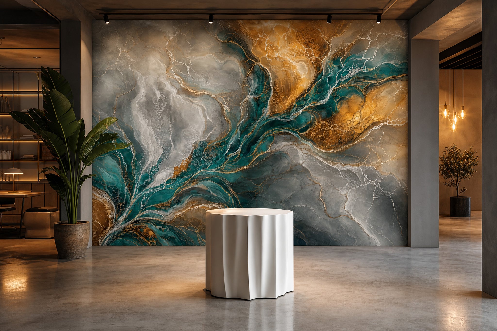 Geode Wallpaper Marble Fluid Art Removable Wall Decor