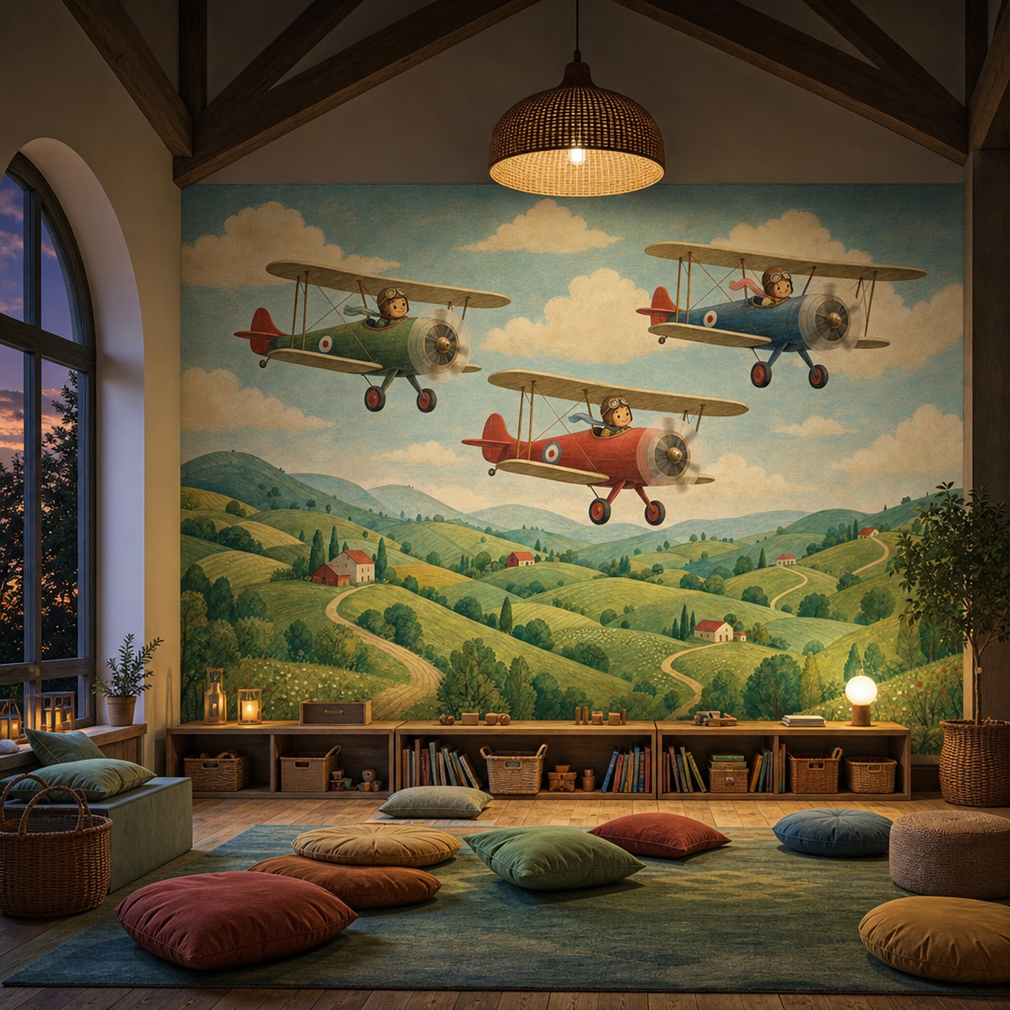 Blue Sky Clouds Wallpaper Walls Wall Mural