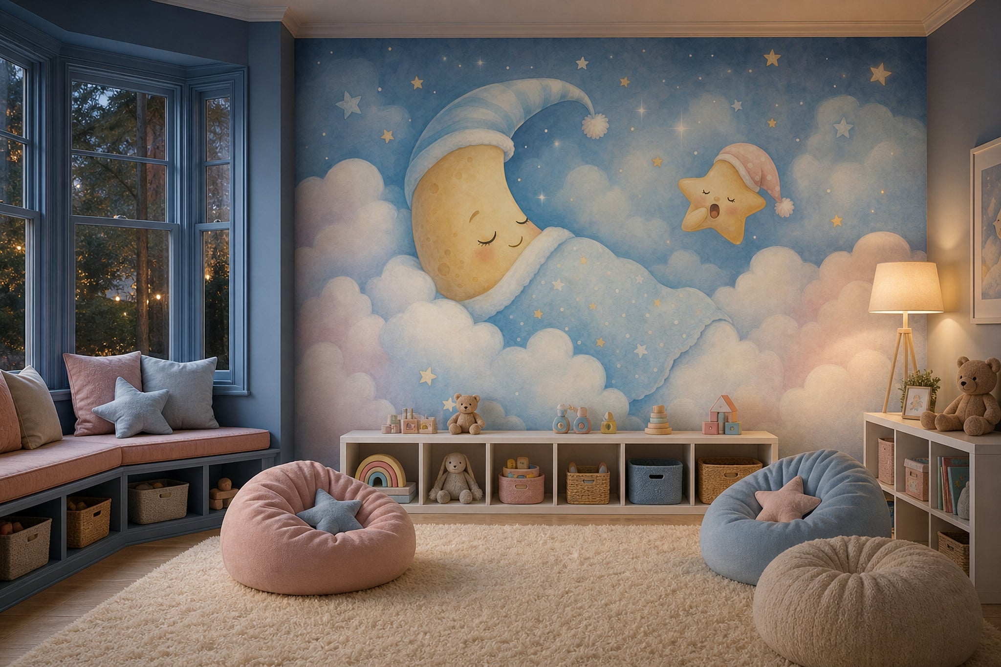 Watercolor Texture Wallpaper Pastel Nursery Wall Mural
