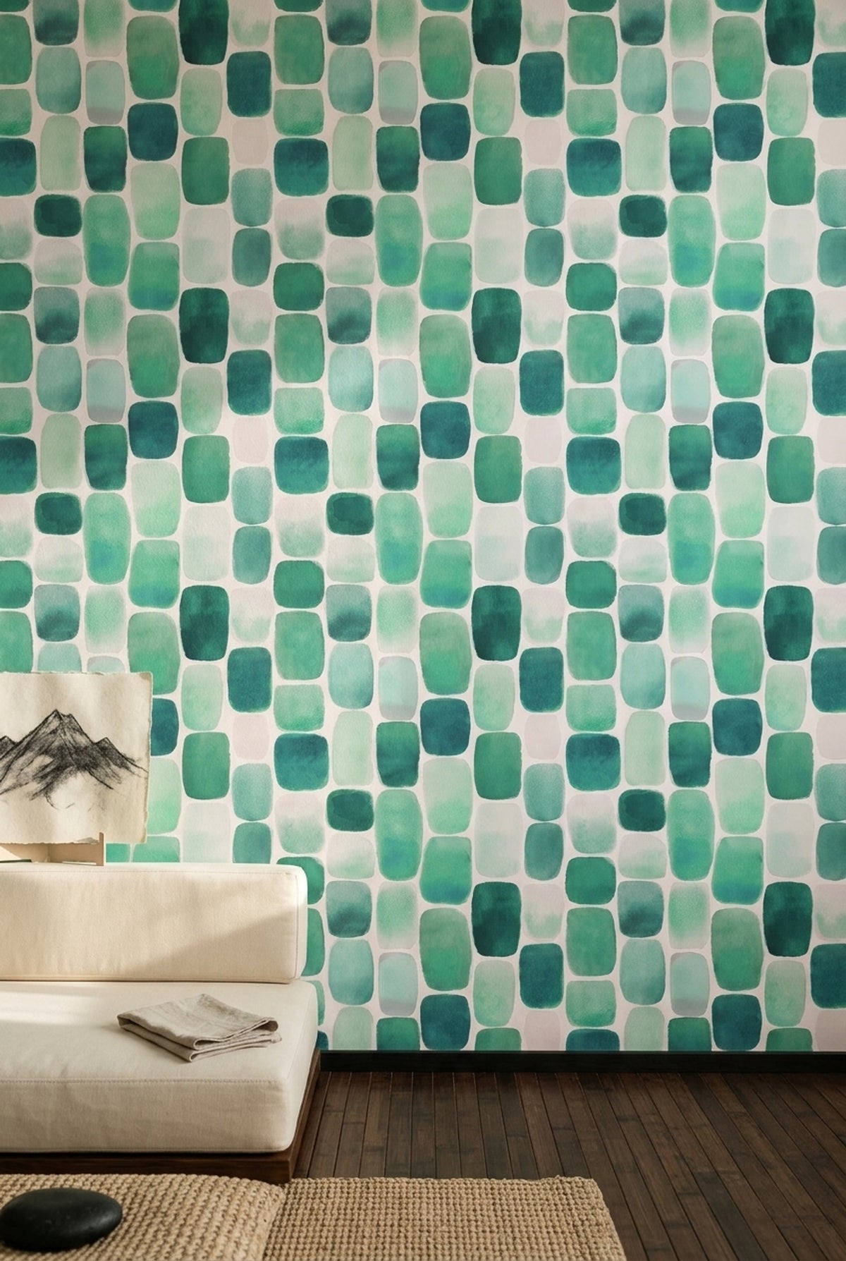 Watercolor Texture Wallpaper Painted Wash Abstract Decorative Mural