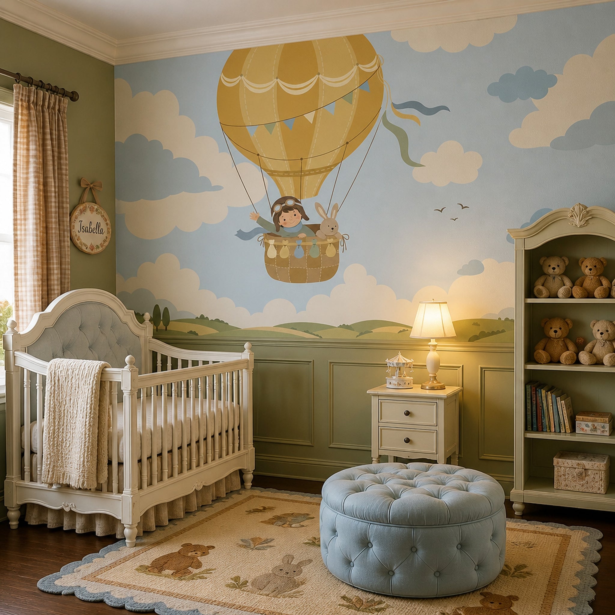 Hot Air Balloon Wallpaper Balloon Cloud Wall Mural