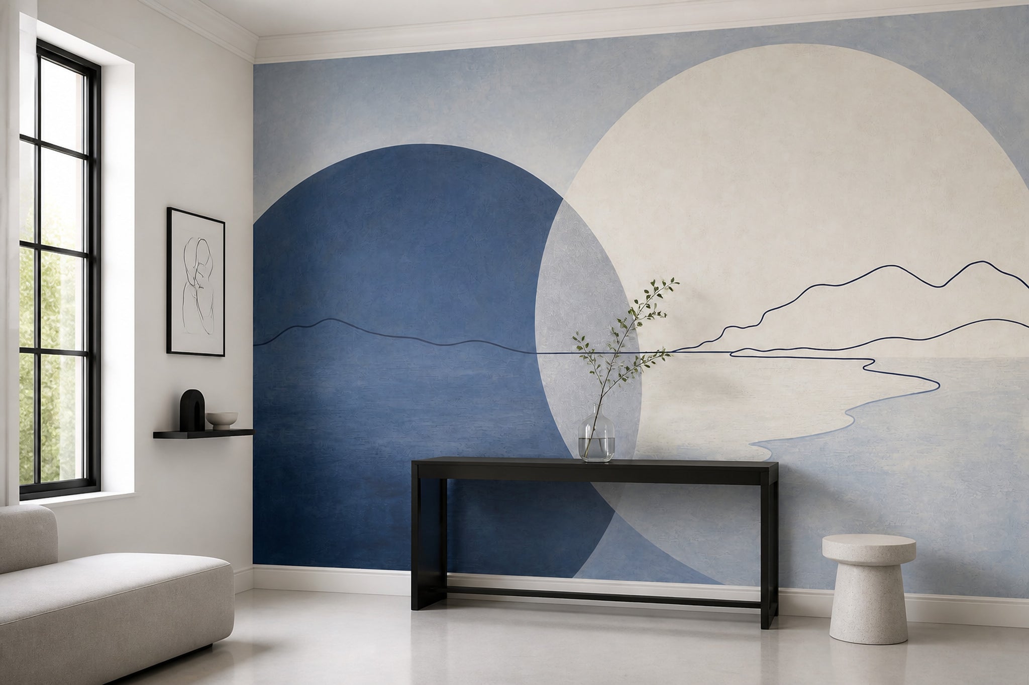 Paper Texture Wallpaper Minimalist Abstract Removable Wall Decor