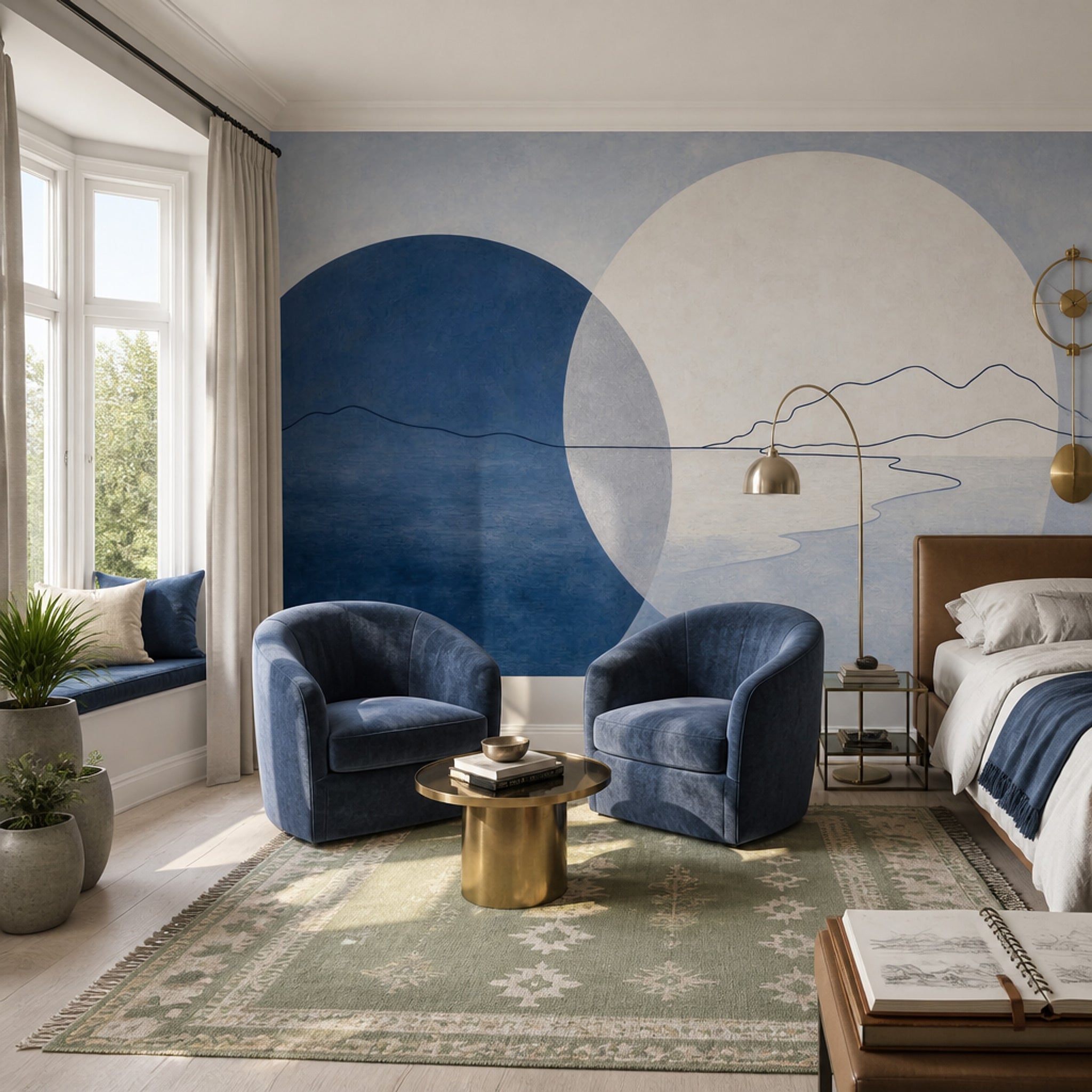 Paper Texture Wallpaper Minimalist Abstract Removable Wall Decor