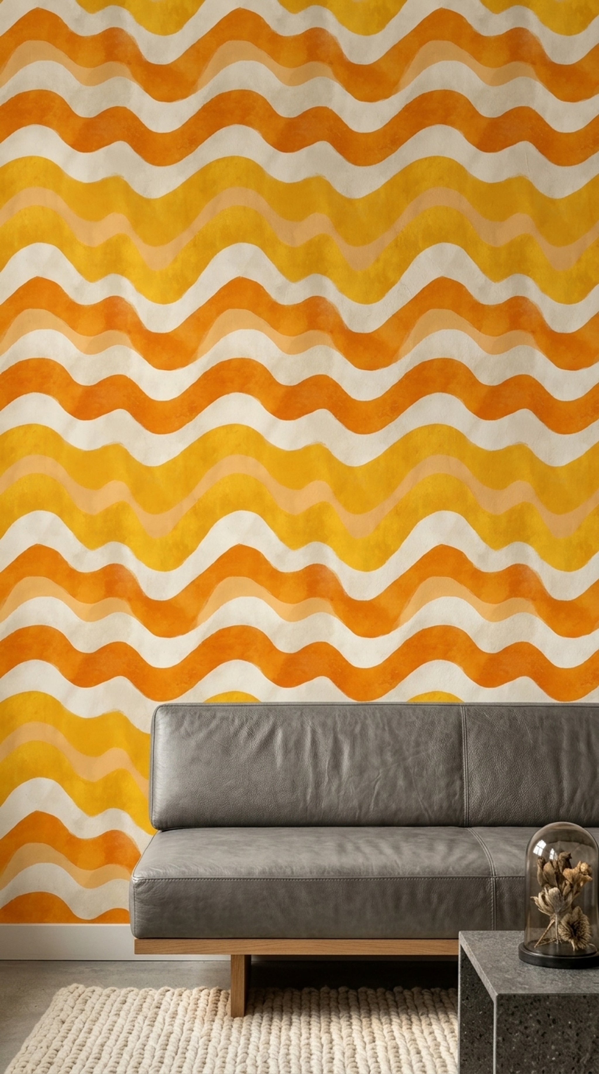 Watercolor Texture Wallpaper Mid Century Modern Removable Wall Decor