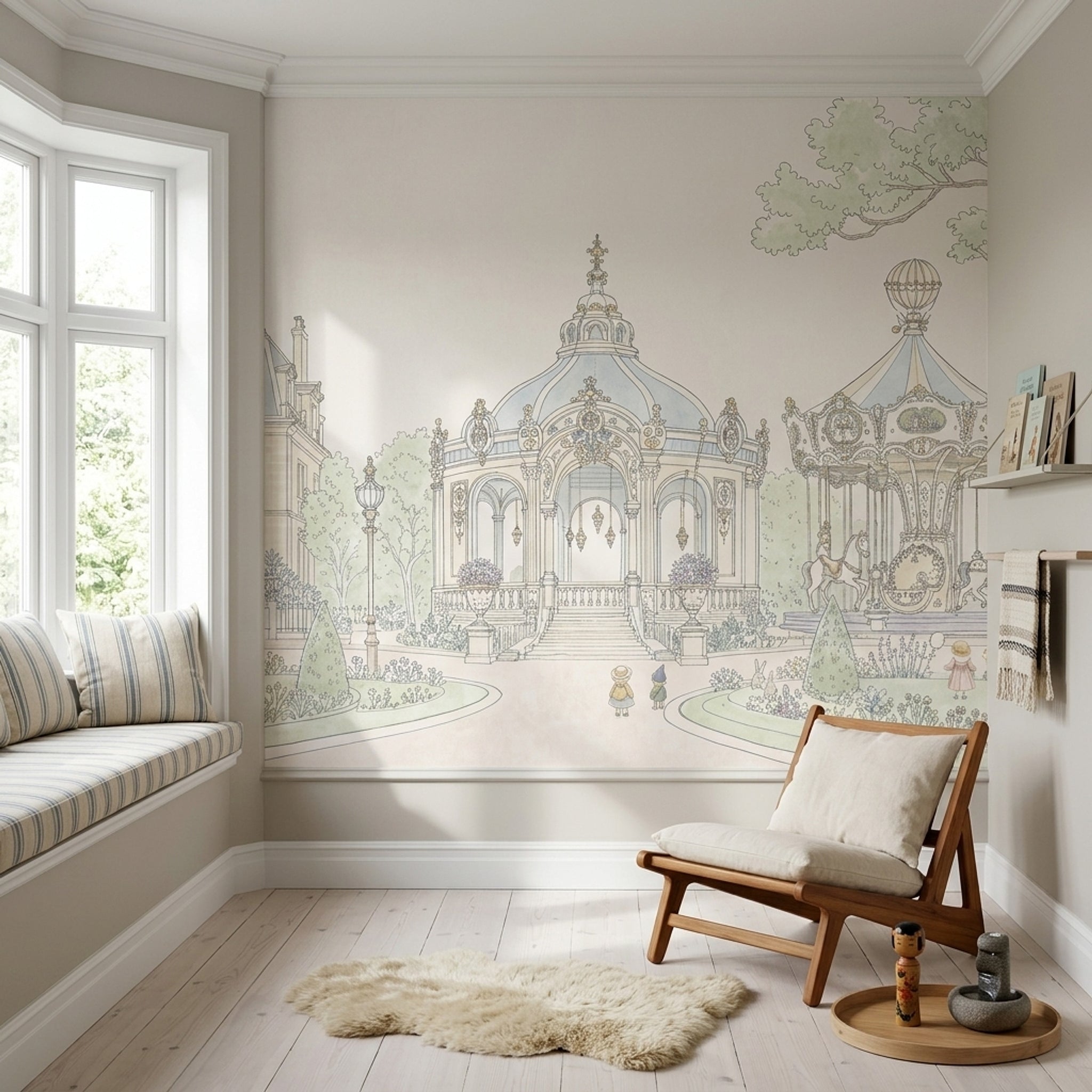 White Background Wallpaper Neutral Removable Pastel Wall Decor