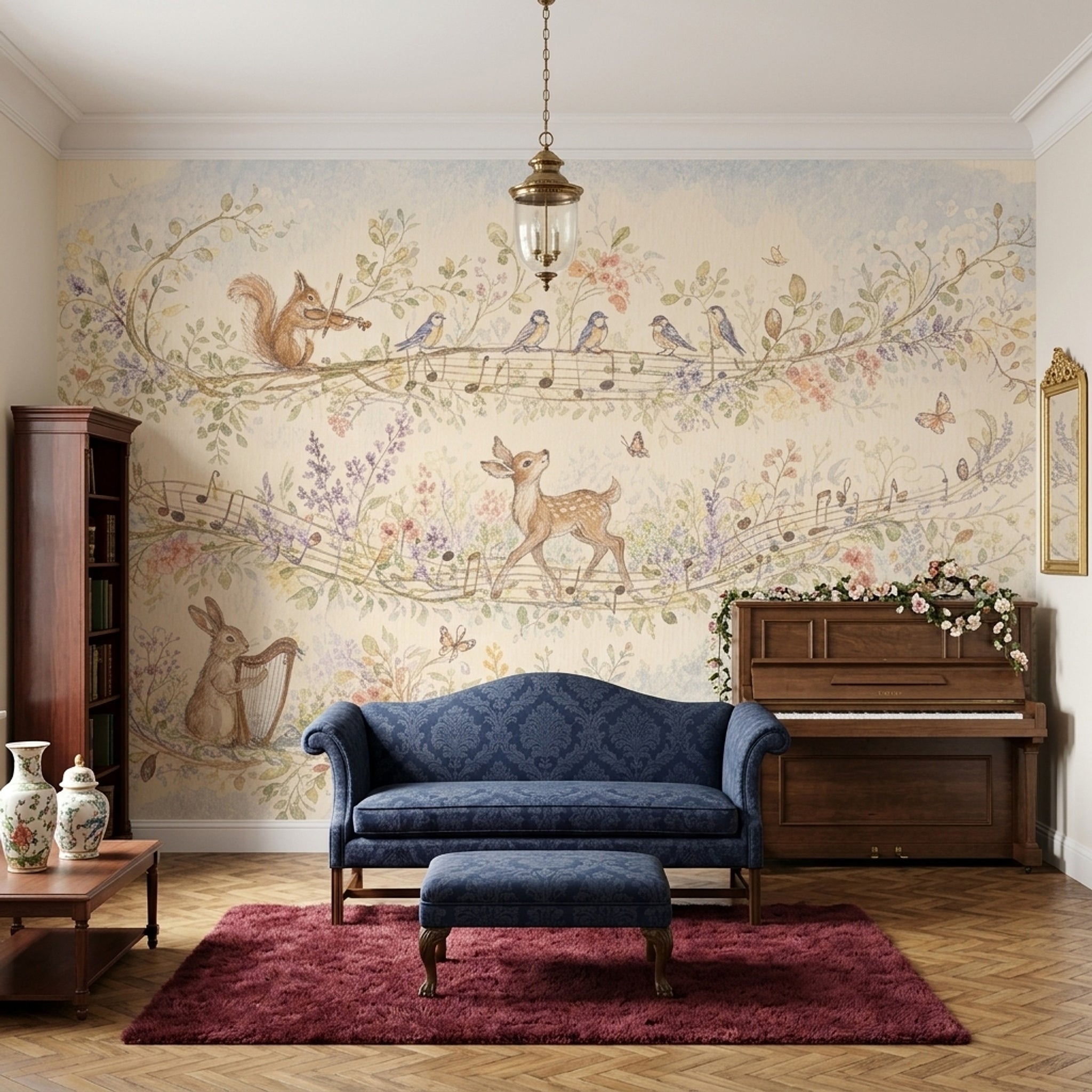 Paper Texture Wallpaper Watercolor Whimsical Wall Mural