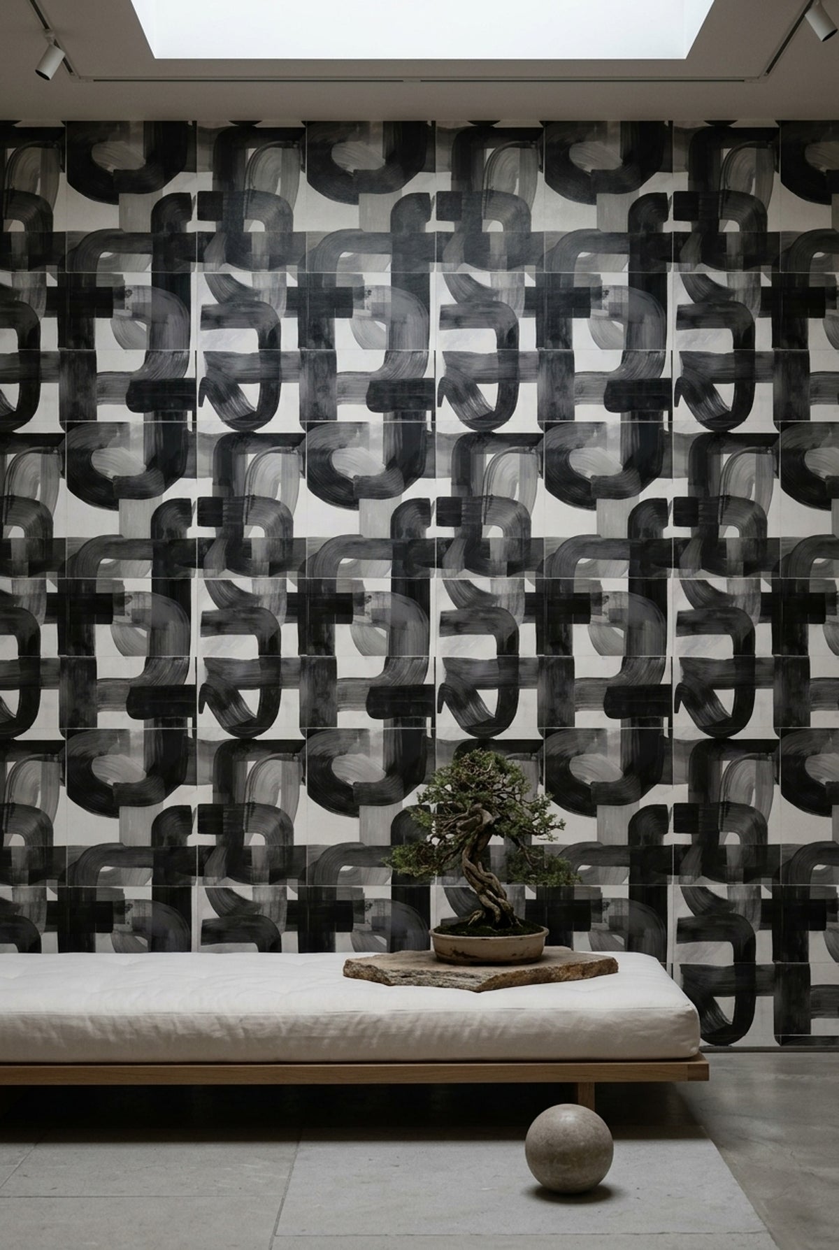 White Background Wallpaper Minimal Abstract Removable Wall Decor