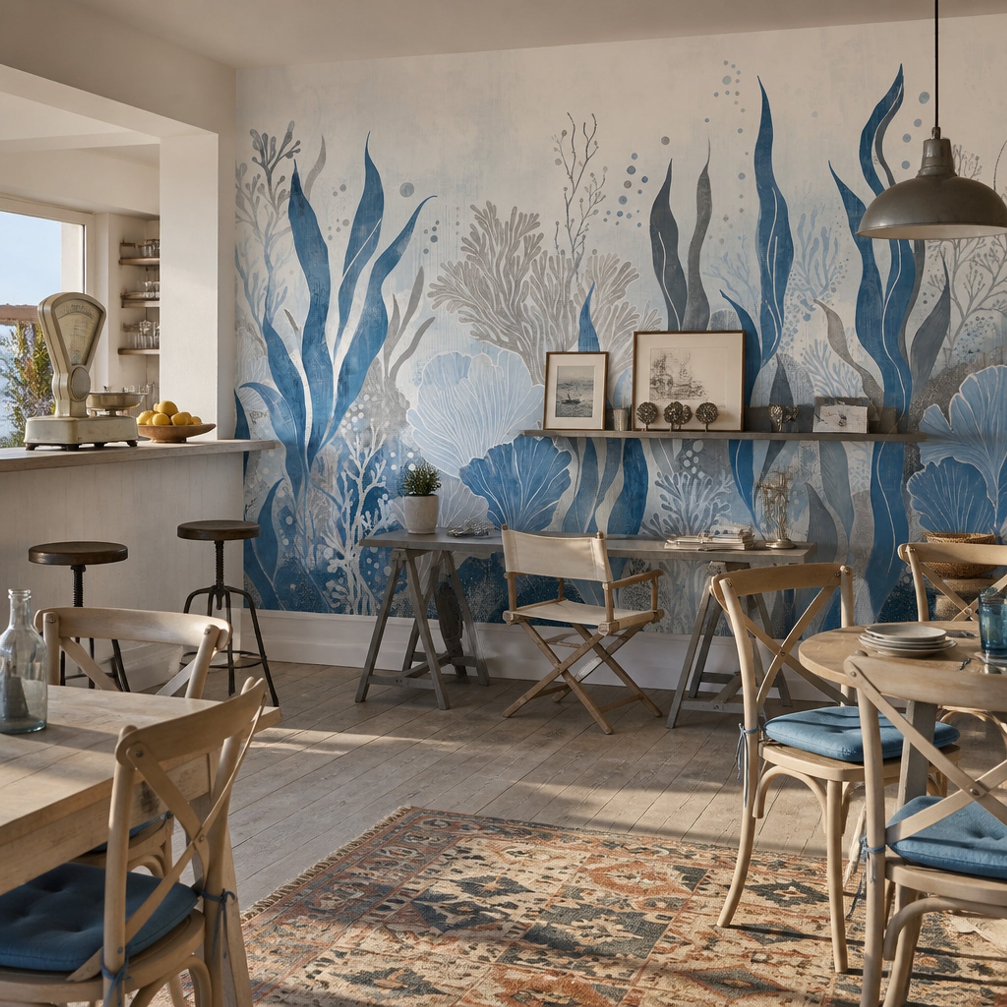 Underwater Wallpaper Seaweed Removable Coral Wall Decor