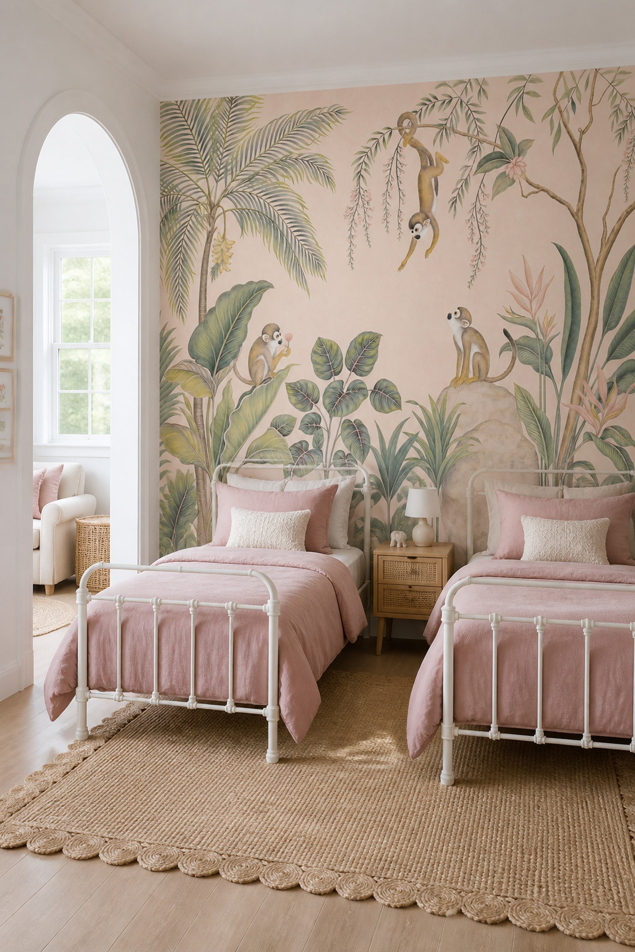 Tropical Wallpaper Monkeys Jungle Wall Mural