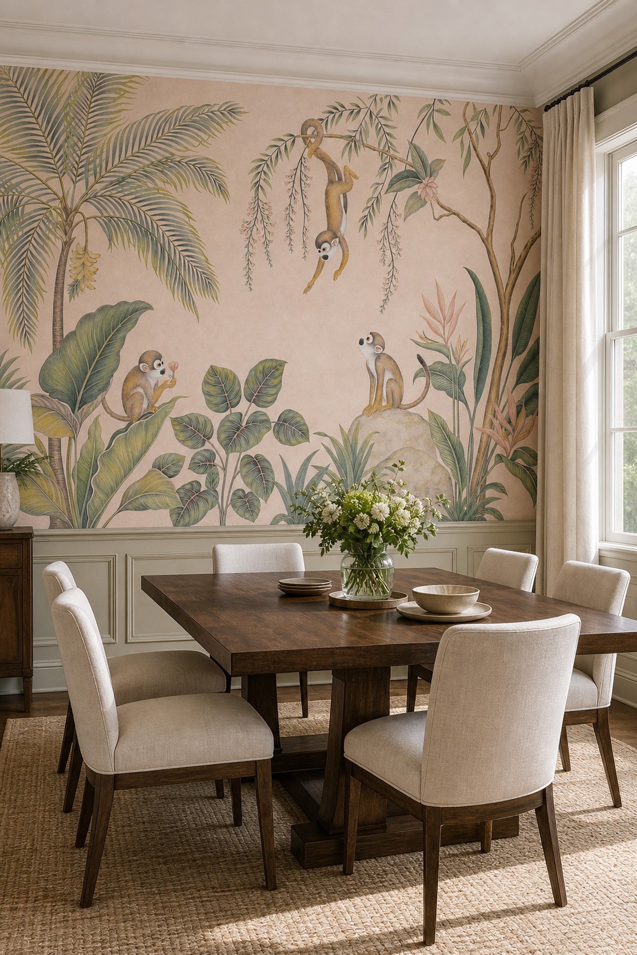 Tropical Wallpaper Monkeys Jungle Wall Mural