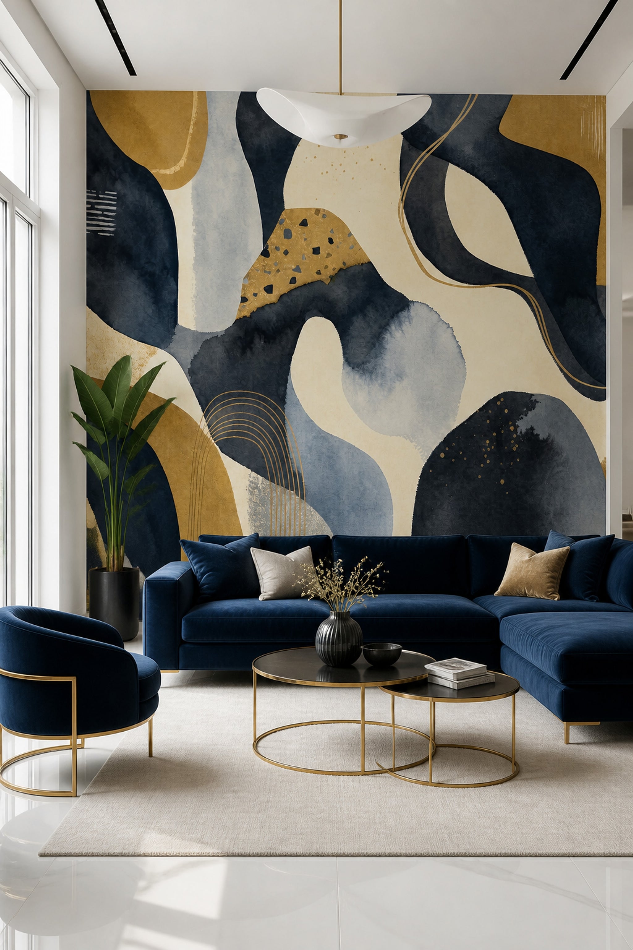 Watercolor Texture Wallpaper Painted Texture Removable Abstract Wall Decor