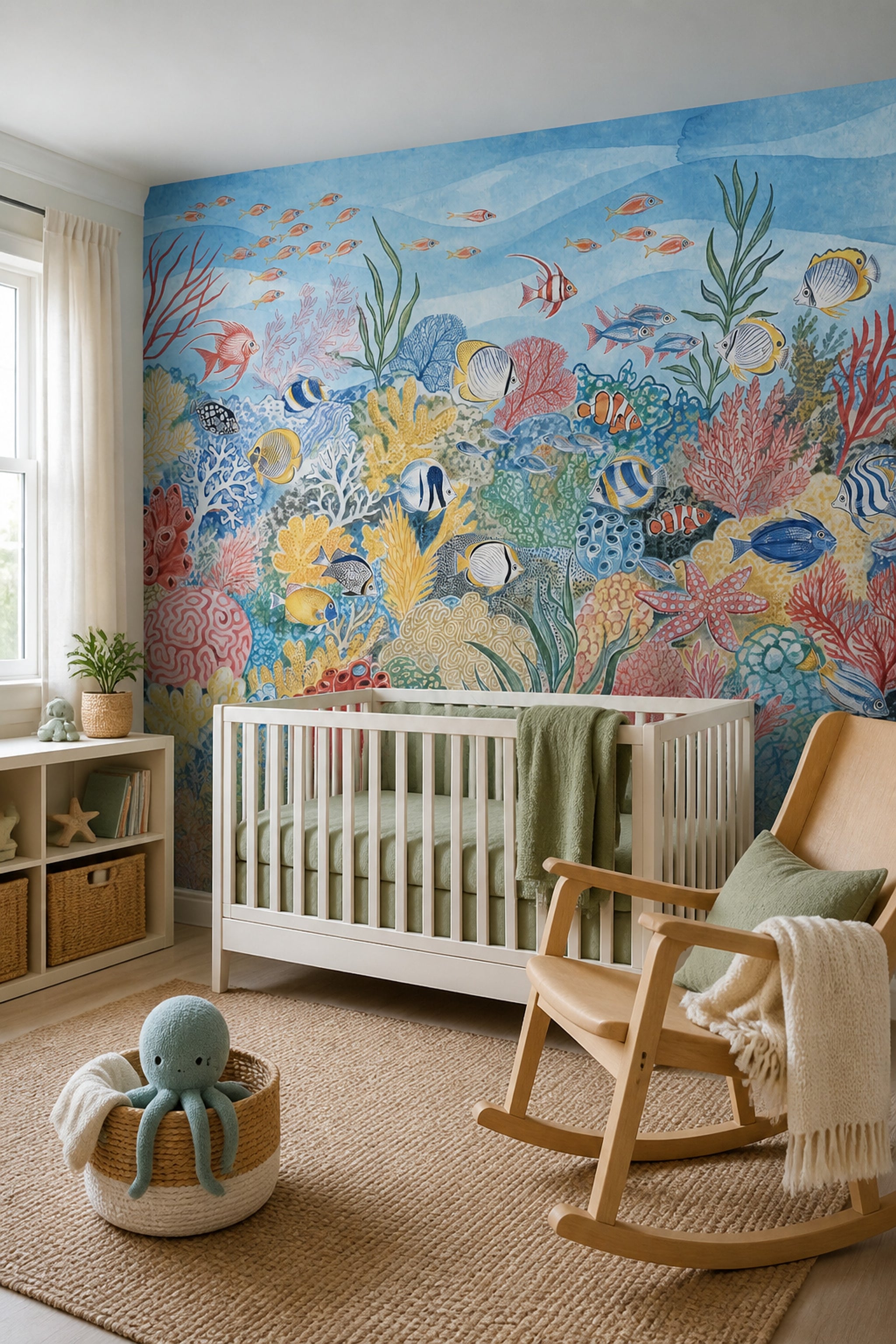 Underwater Wallpaper Coral Reef Tropical Fish Wall Mural