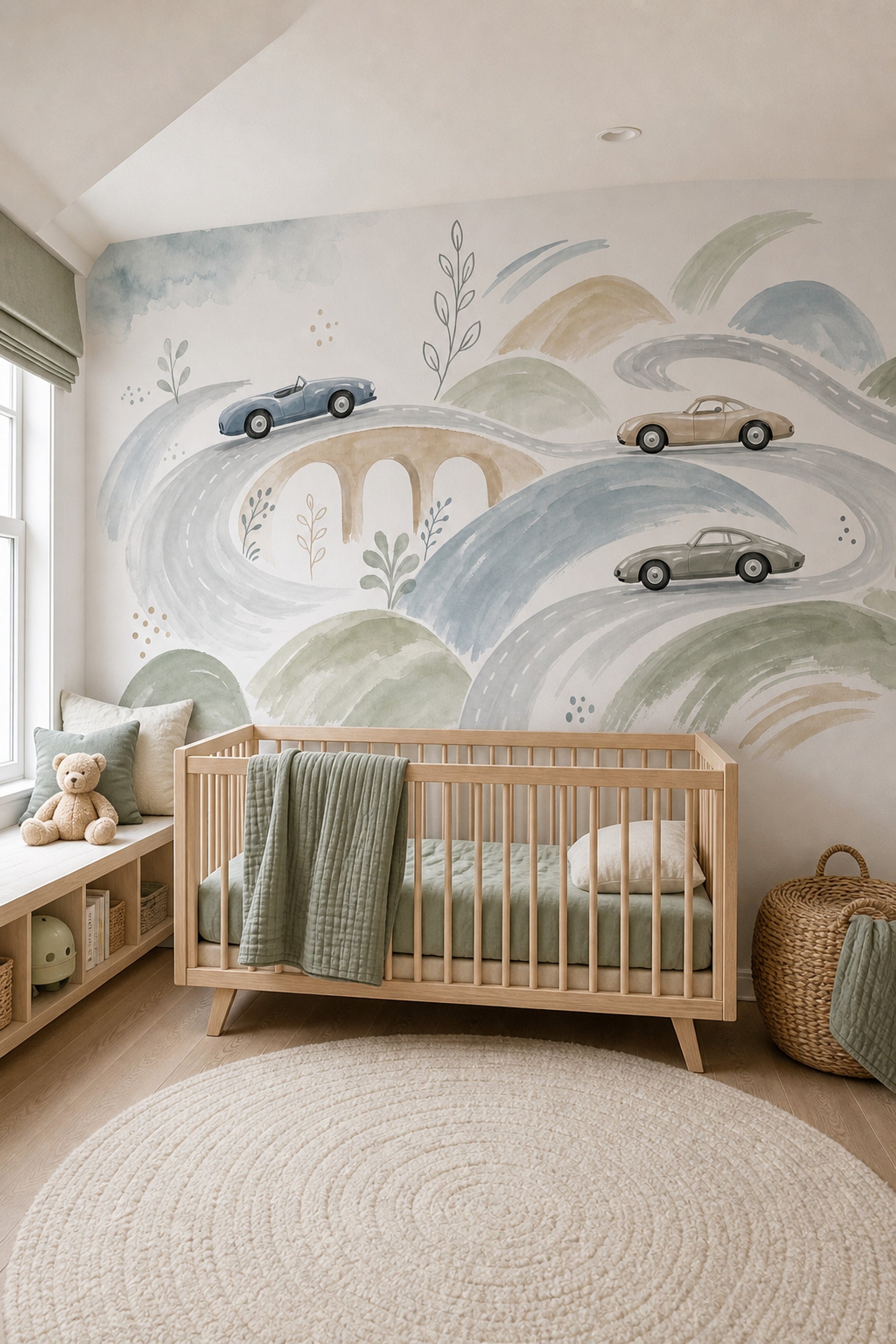 Watercolor Texture Wallpaper Painted Texture Soft Texture Wall Mural