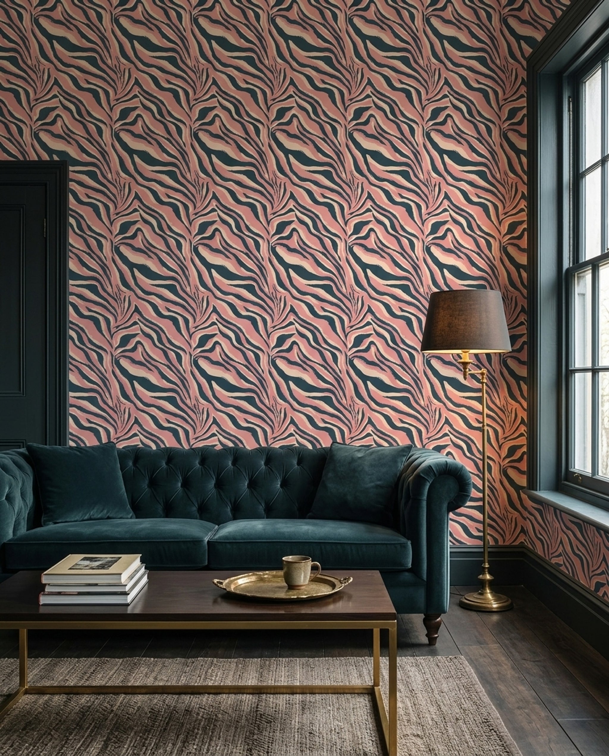 Animal Print Wallpaper Zebra Stripe Abstract Decorative Mural