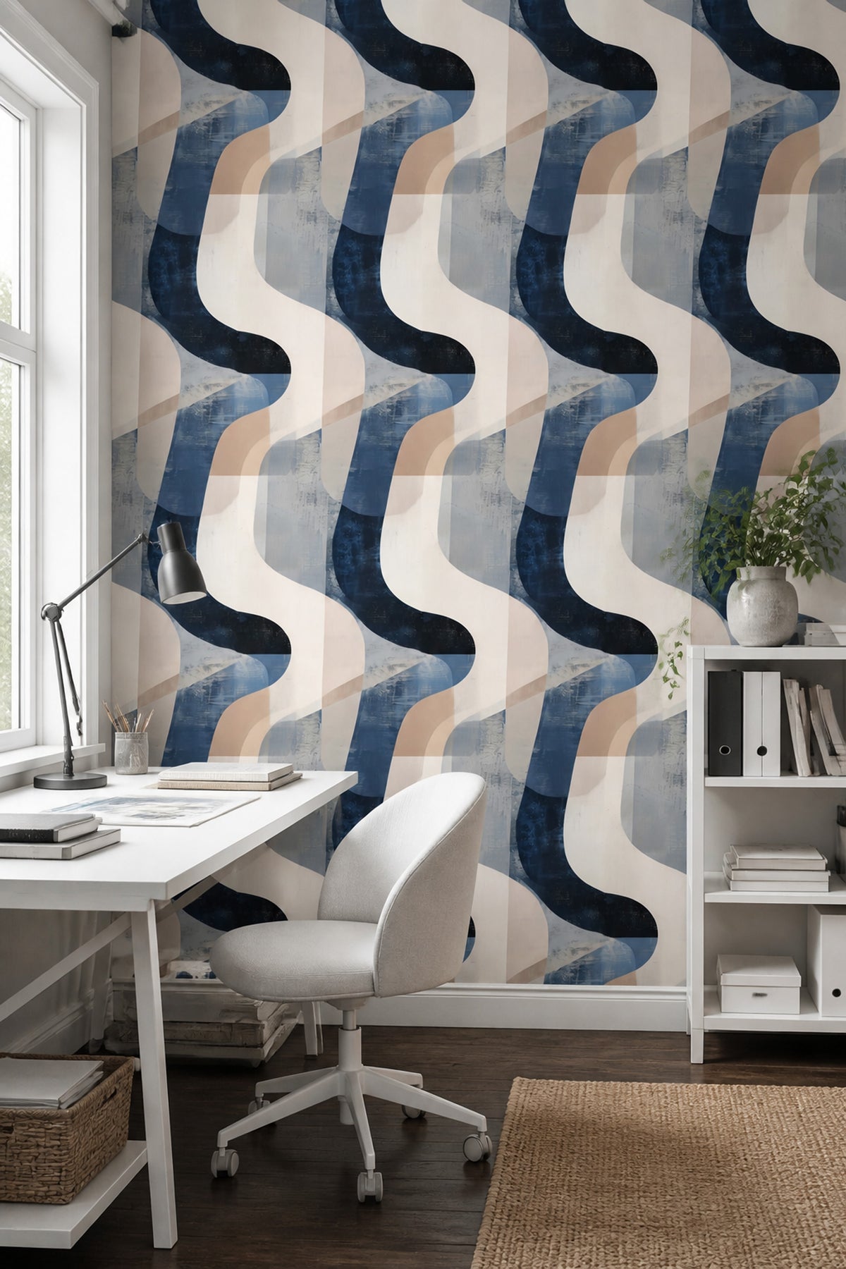 Mid Century Modern Wallpaper Retro Modern Decorative Mural