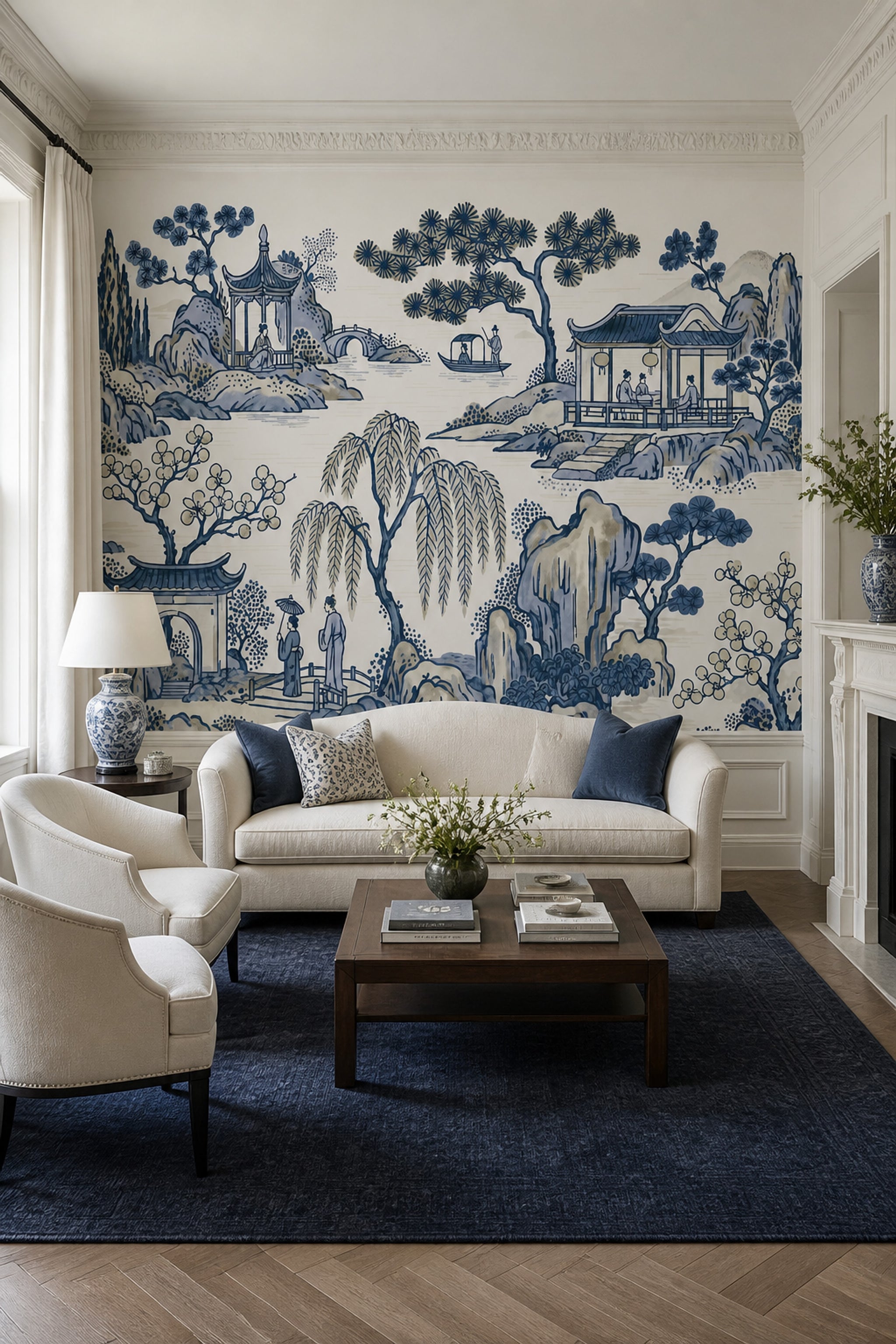 White Background Wallpaper Ivory Cream Wall Mural