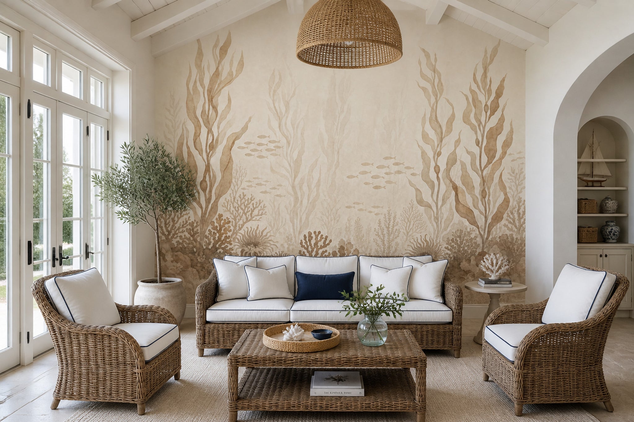 Underwater Wallpaper Seaweed Coral Wall Mural