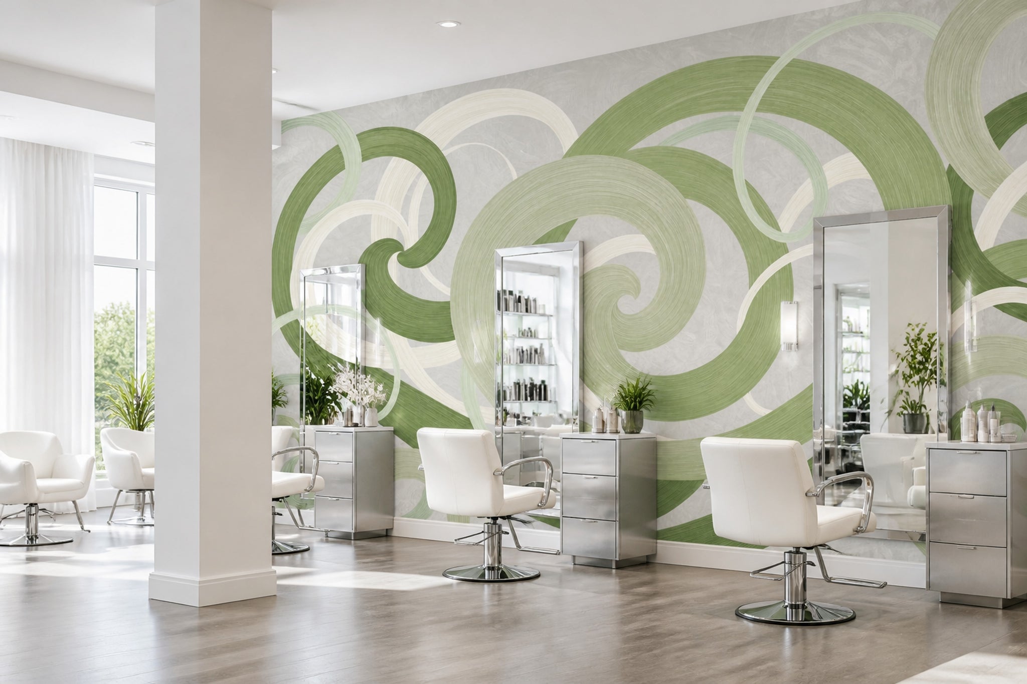 Shades Of Green Wallpaper Sage Mint Removable Wall Decor