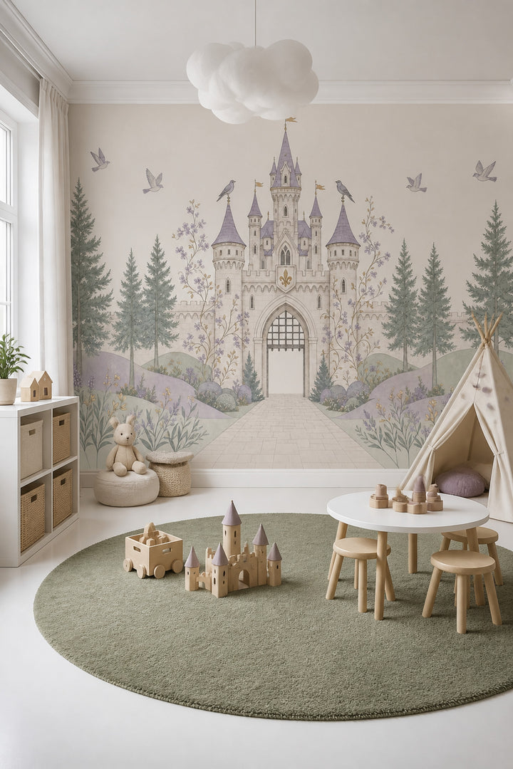 Walls Wallpaper Castle Garden Removable Wall Decor