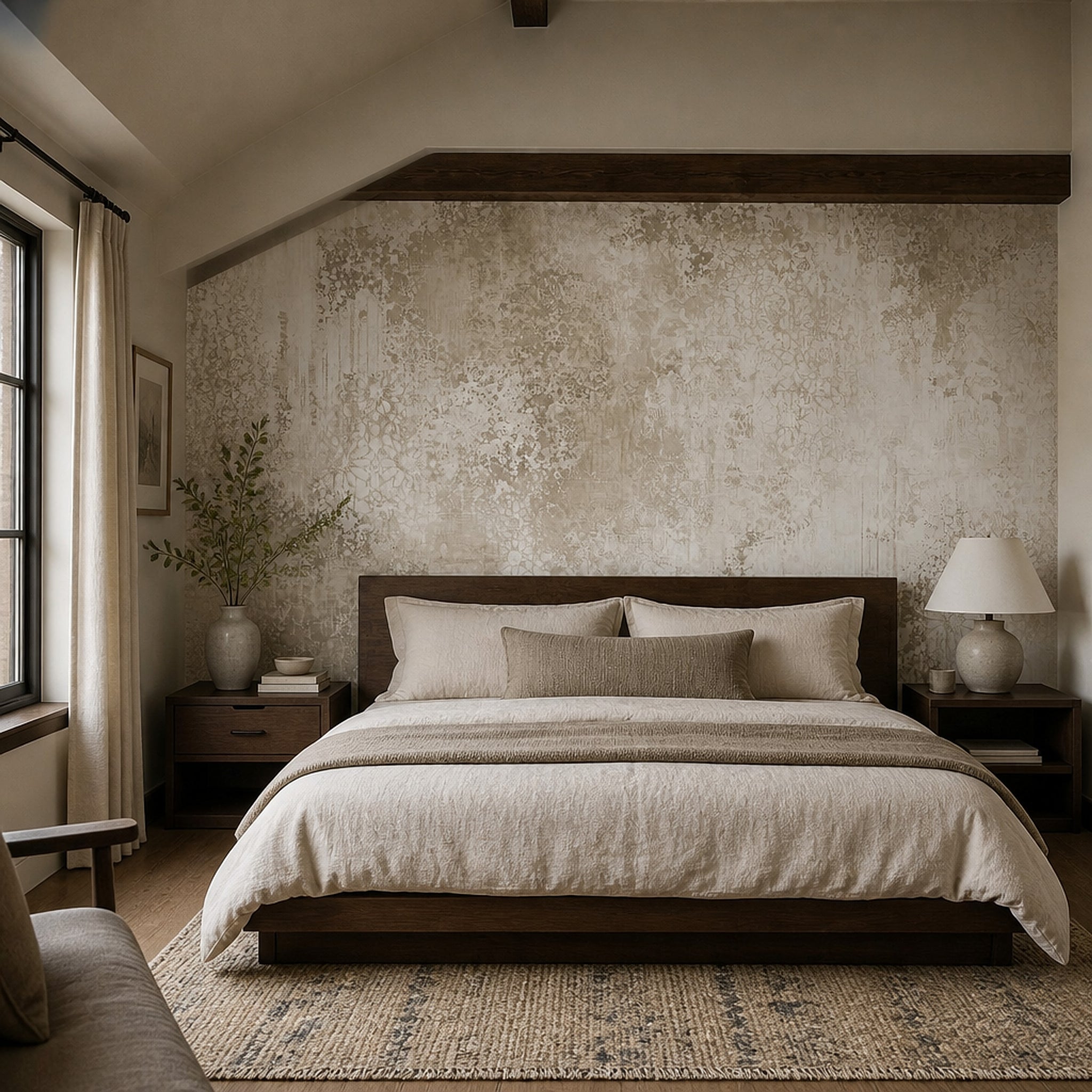 Weathered Plaster Wallpaper Faded Moroccan Vintage Texture Wall Mural
